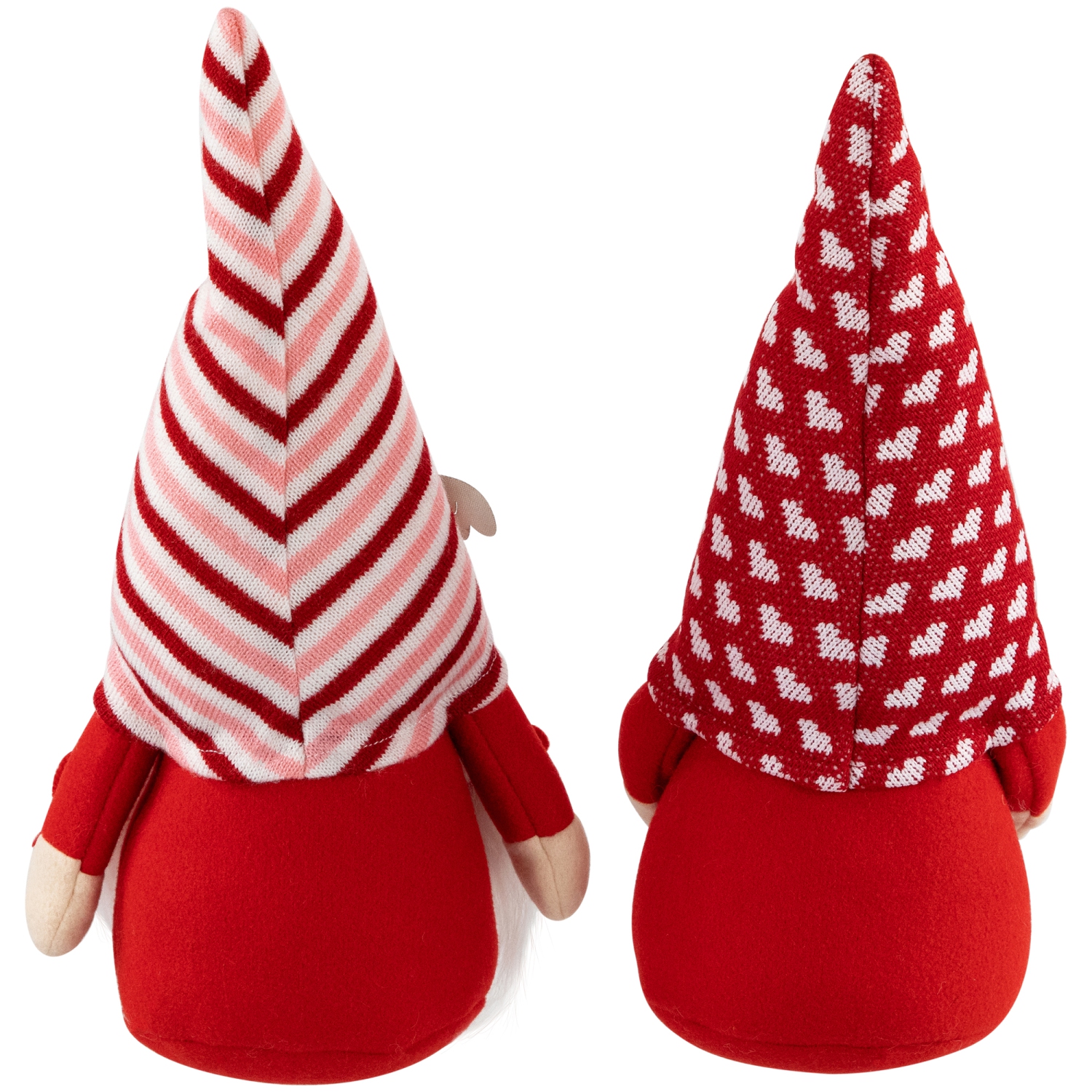 Plush "I Heart U" Valentine's Day Gnomes -12" - Set of 2