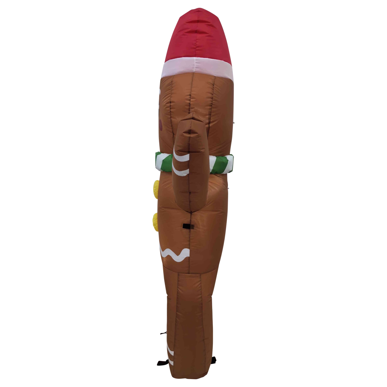 Décoration de Noël gonflable lumineuse en forme de bonhomme de pain d'épice - 5 pi