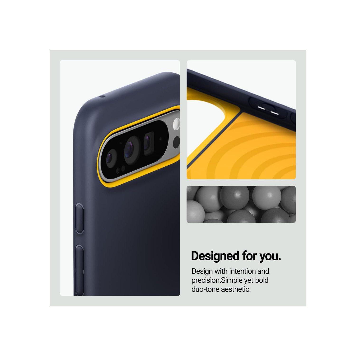 Caseology Nano Pop for Google Pixel 9 Pro XL Case 5G Silicone Case - Blueberry Navy