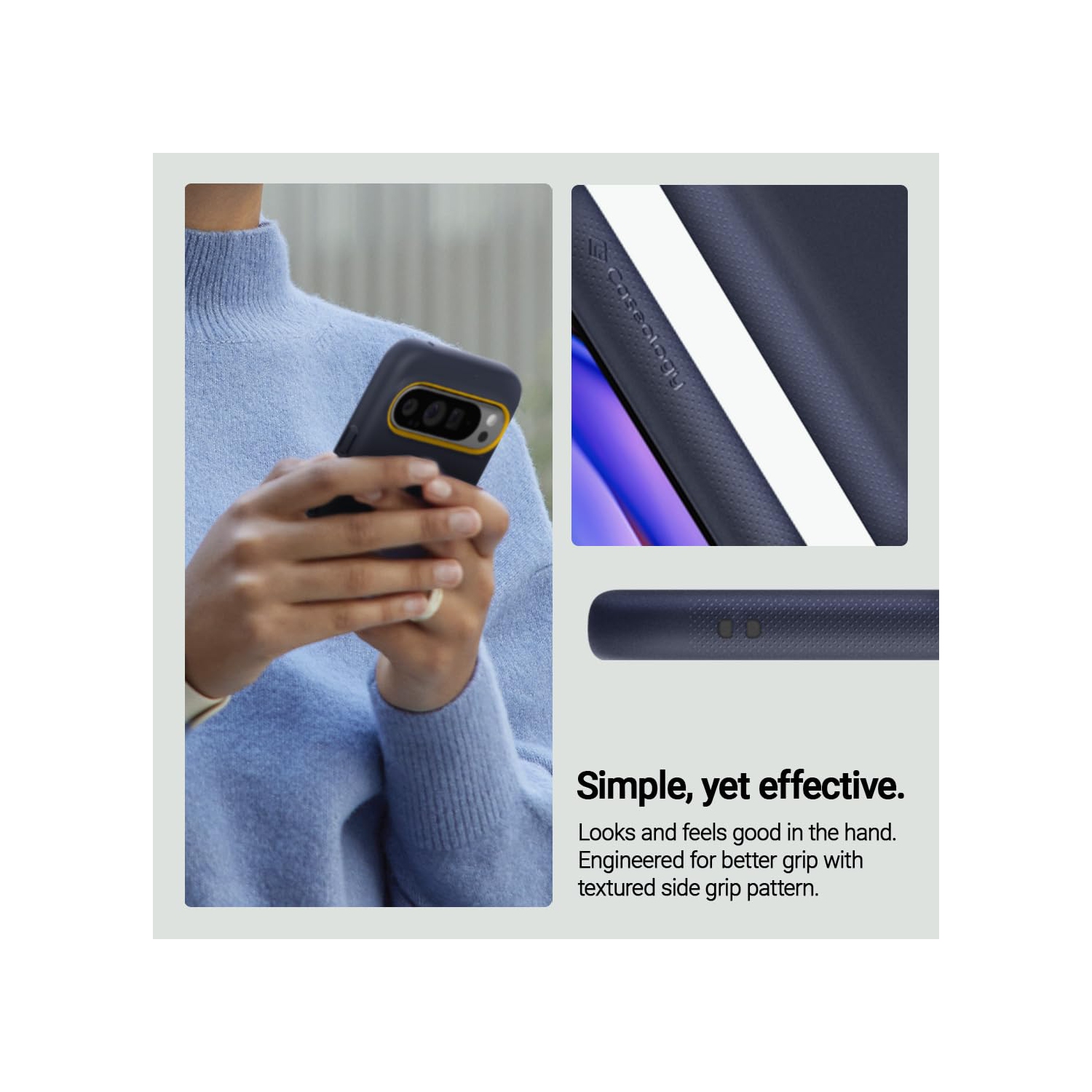 Caseology Nano Pop for Google Pixel 9 Pro XL Case 5G Silicone Case - Blueberry Navy