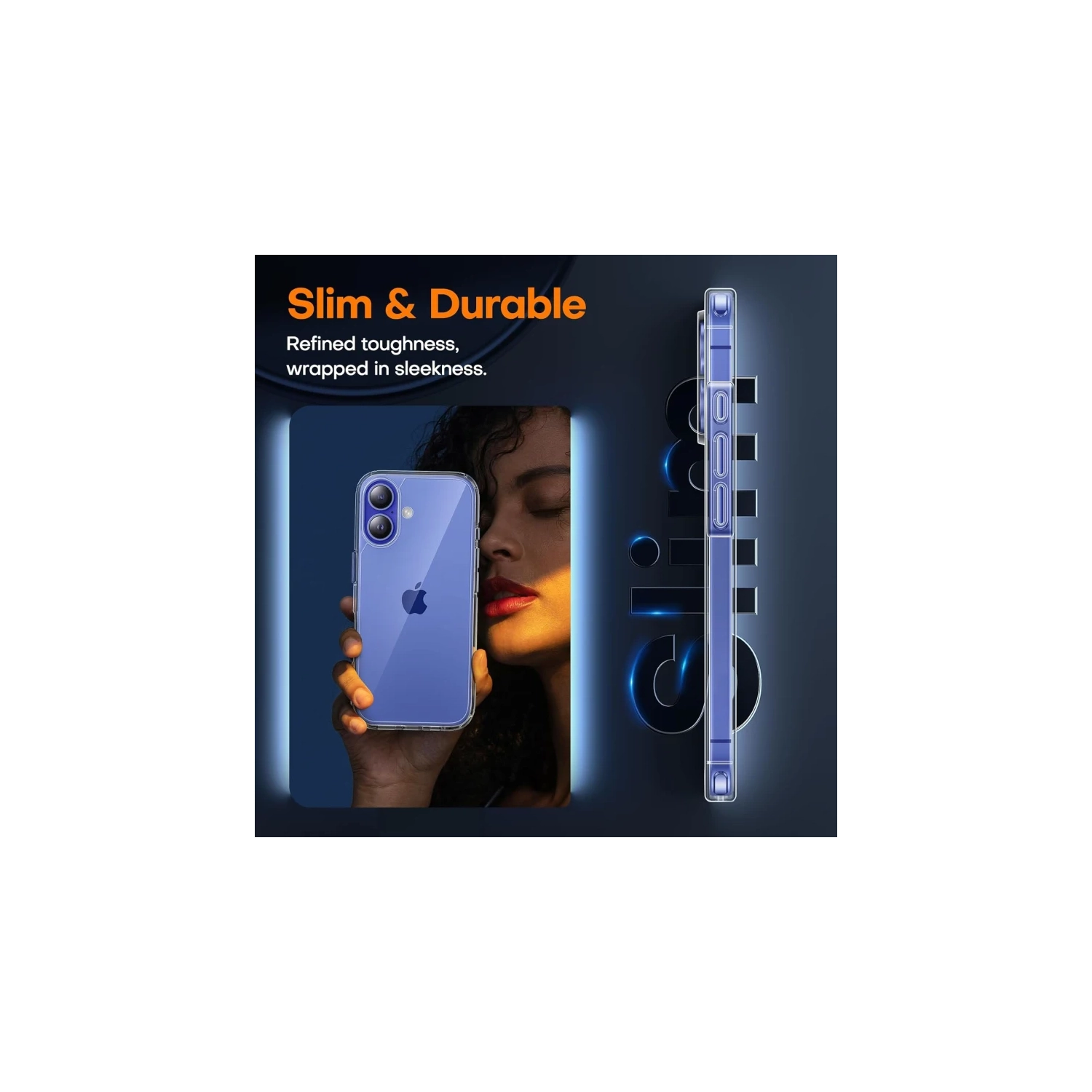 Étui transparent pour iPhone 16 plus [5-en-1] – ne jaunit pas, 2X protecteurs d'écran et 2X protecteurs d'objectif pour appareil photo, 16 pi de