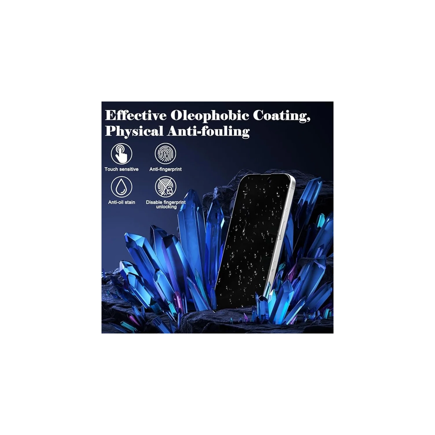 iPhone 16 Pro Max Privacy Screen Protector 2 Pack [6.9 Inch] – Tempered Glass, Anti-Spy, 9H Hardness, Anti-Scratch