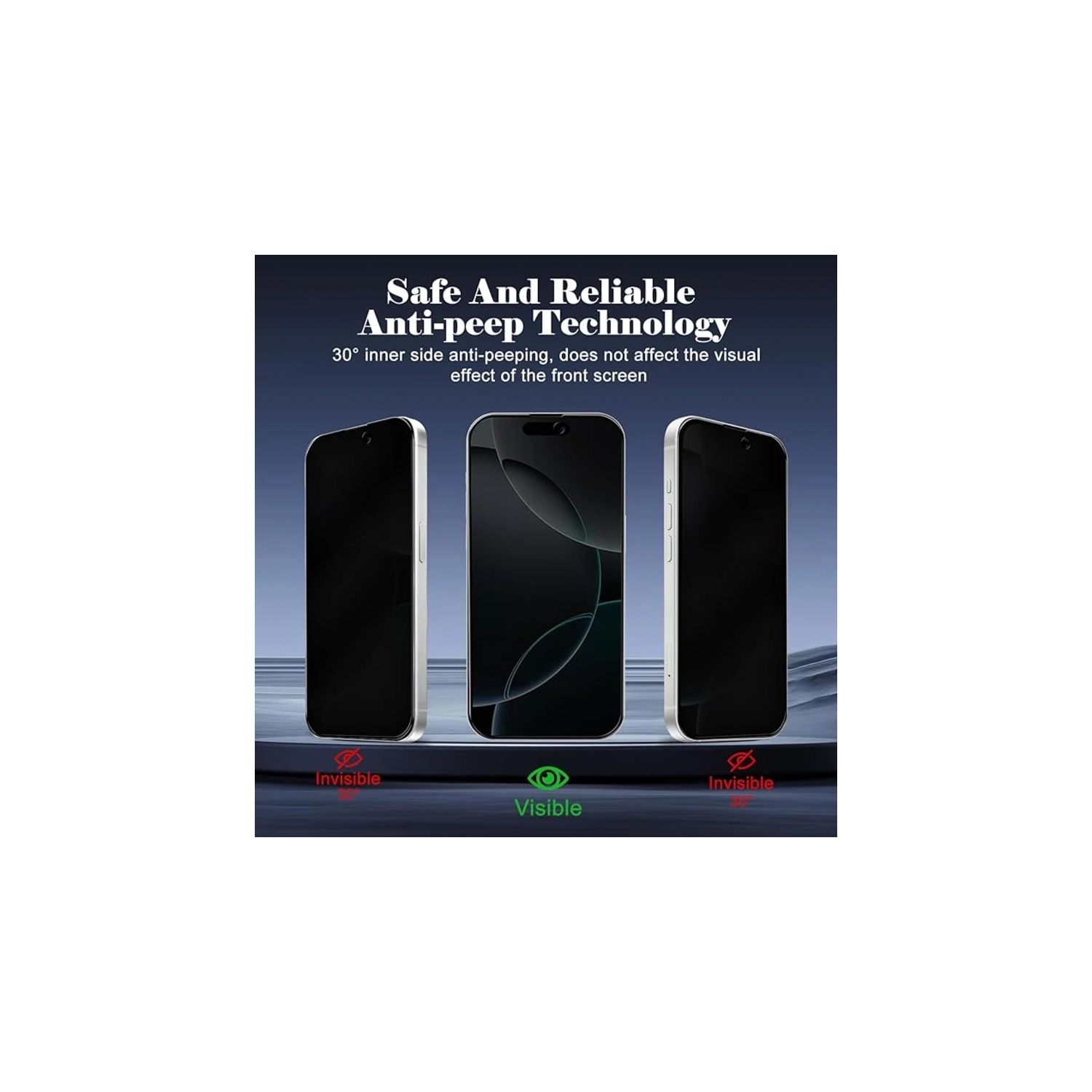 iPhone 16 Pro Max Privacy Screen Protector 2 Pack [6.9 Inch] – Tempered Glass, Anti-Spy, 9H Hardness, Anti-Scratch