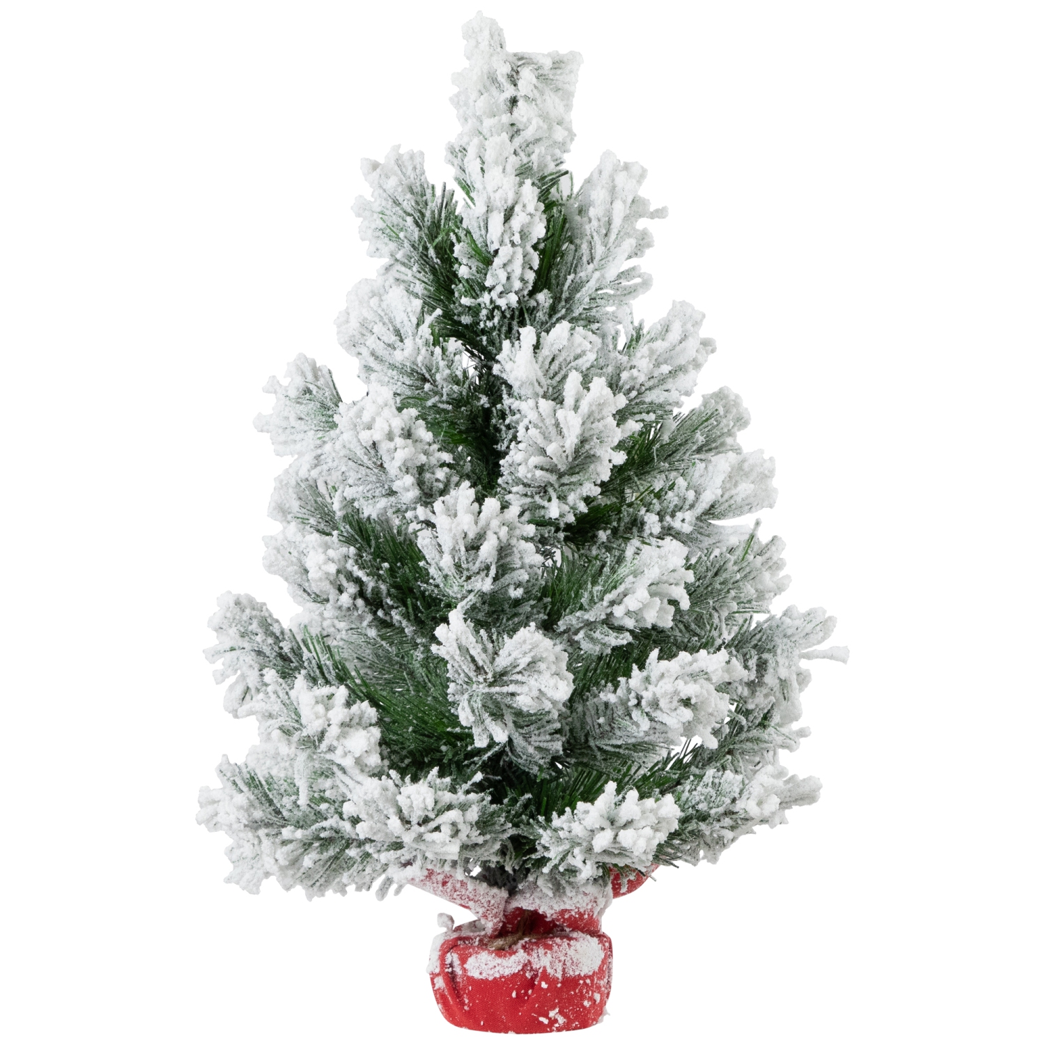 Full Flocked Angel Pine Artificial Mini Christmas Tree - 18" - Unlit