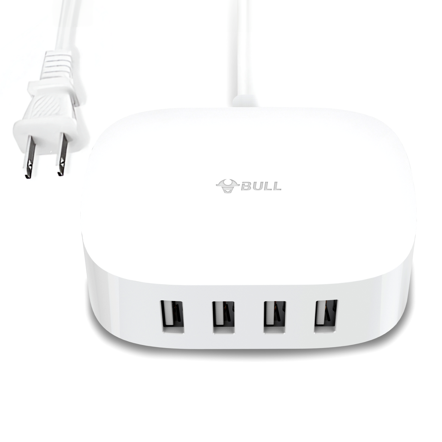 Station de chargement USB de Bull - barre d'alimentation à 4 ports de chargement rapide USB de type A de 20 W compatible avec MacBook Pro de