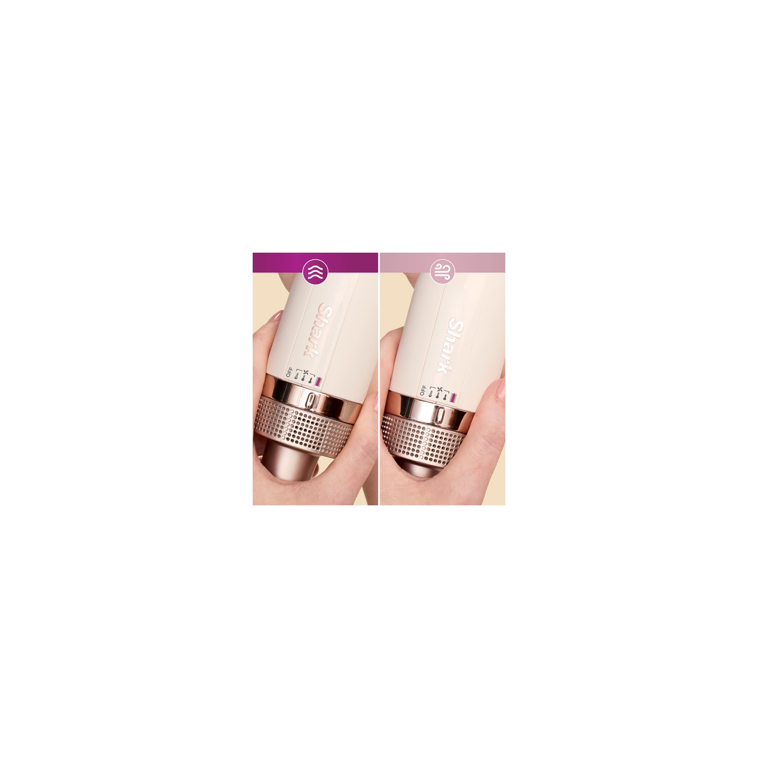 Remis à neuf - fer plat à cheveux en peigne chauffant SmoothStyle de Shark - Beige