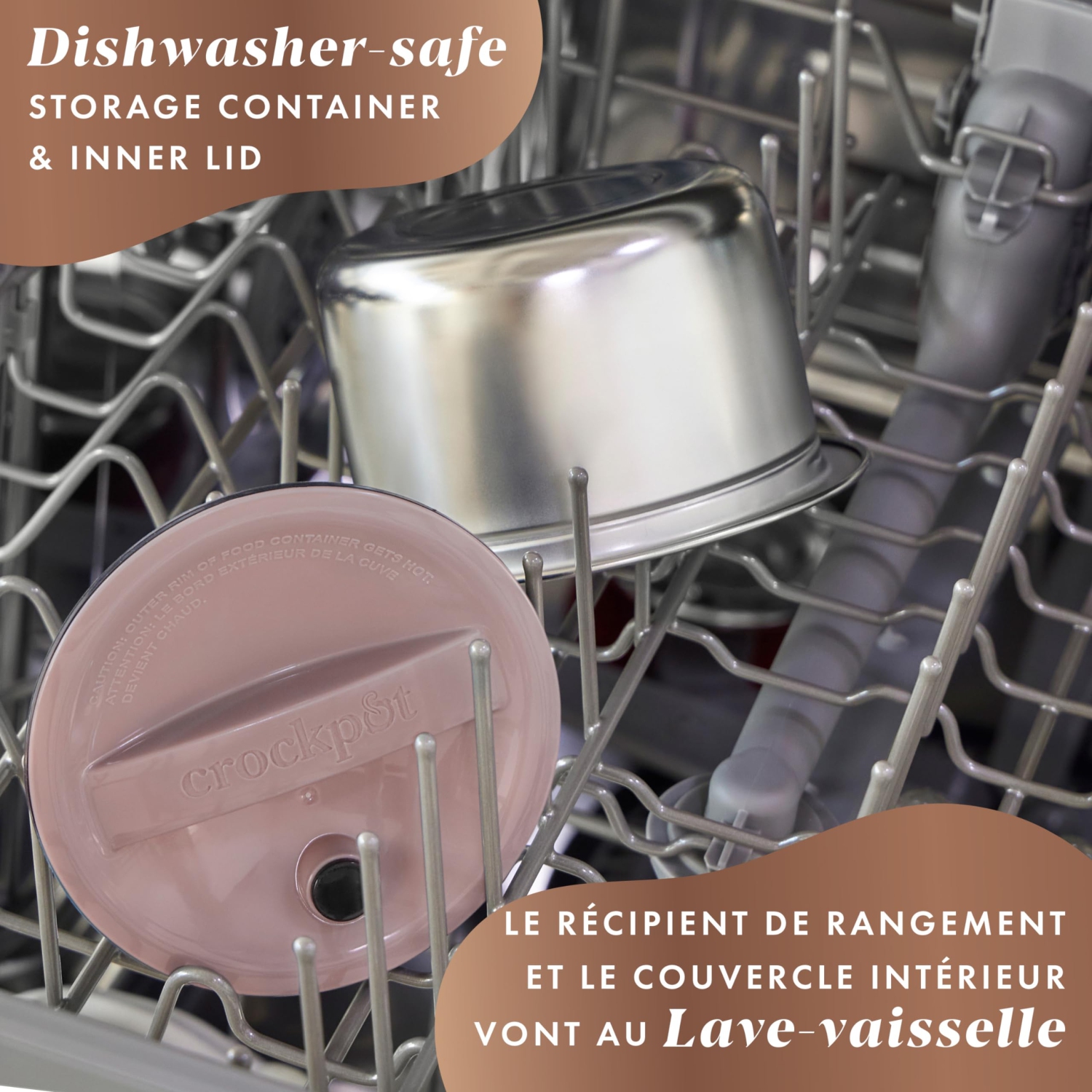 Crock-Pot Electric Lunch Box, Portable Food Warmer for On-the-Go, 20-Ounce, Blush Pink