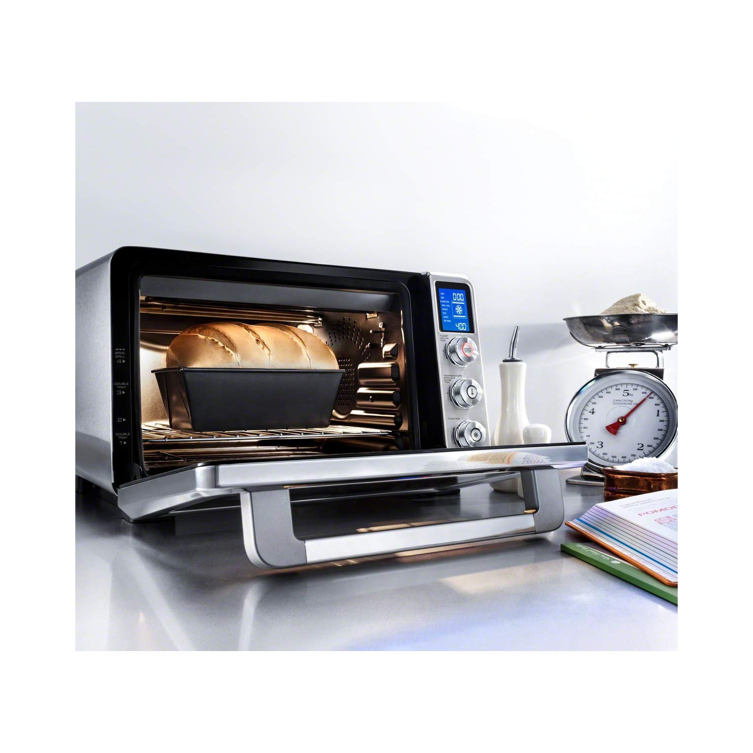 De'Longhi – four à convection numérique en acier inoxydable 241150&nbsp;M Livenza, argenté