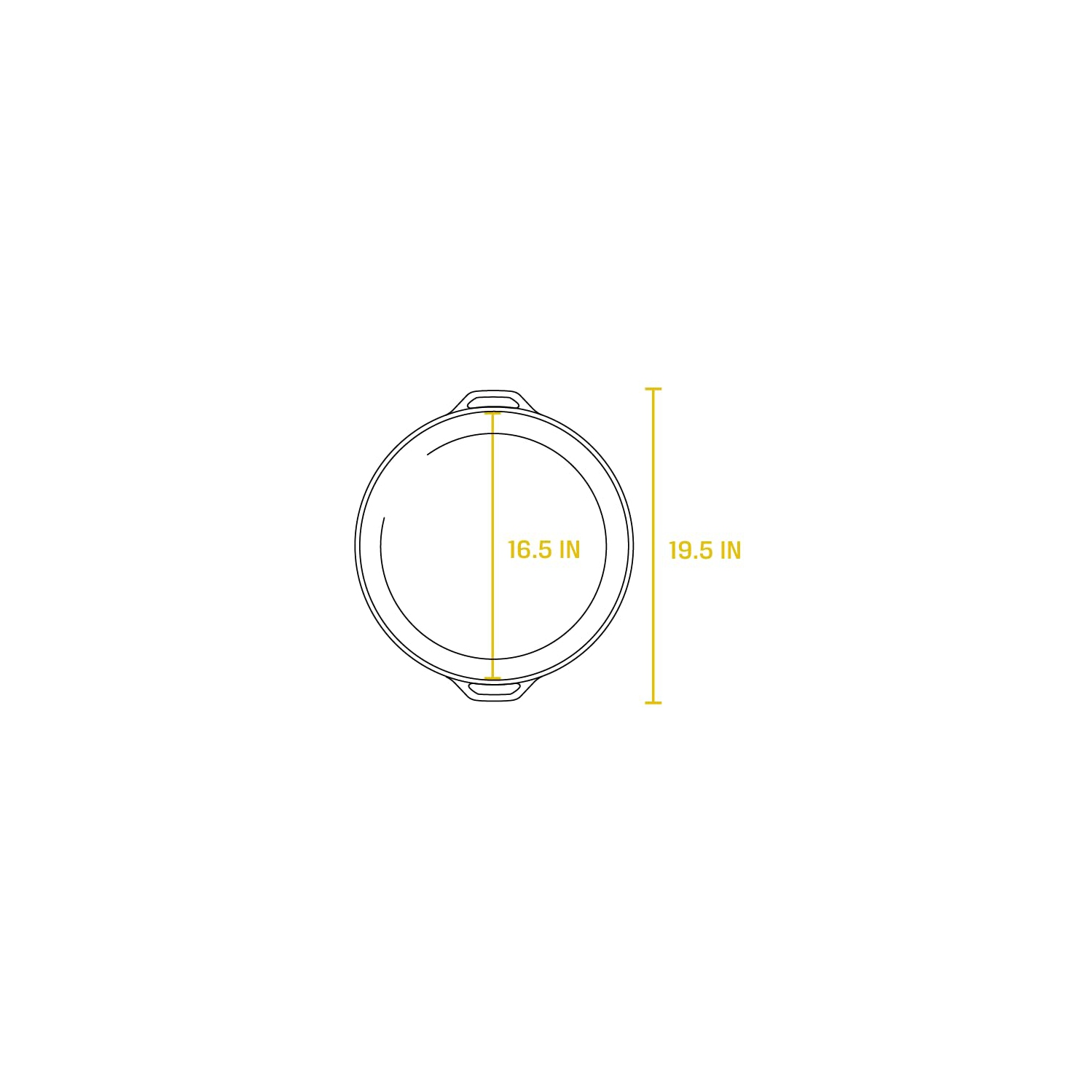 Lodge L17SK3 17-Inch Logic Pre-Seasoned Cast Iron Skillet