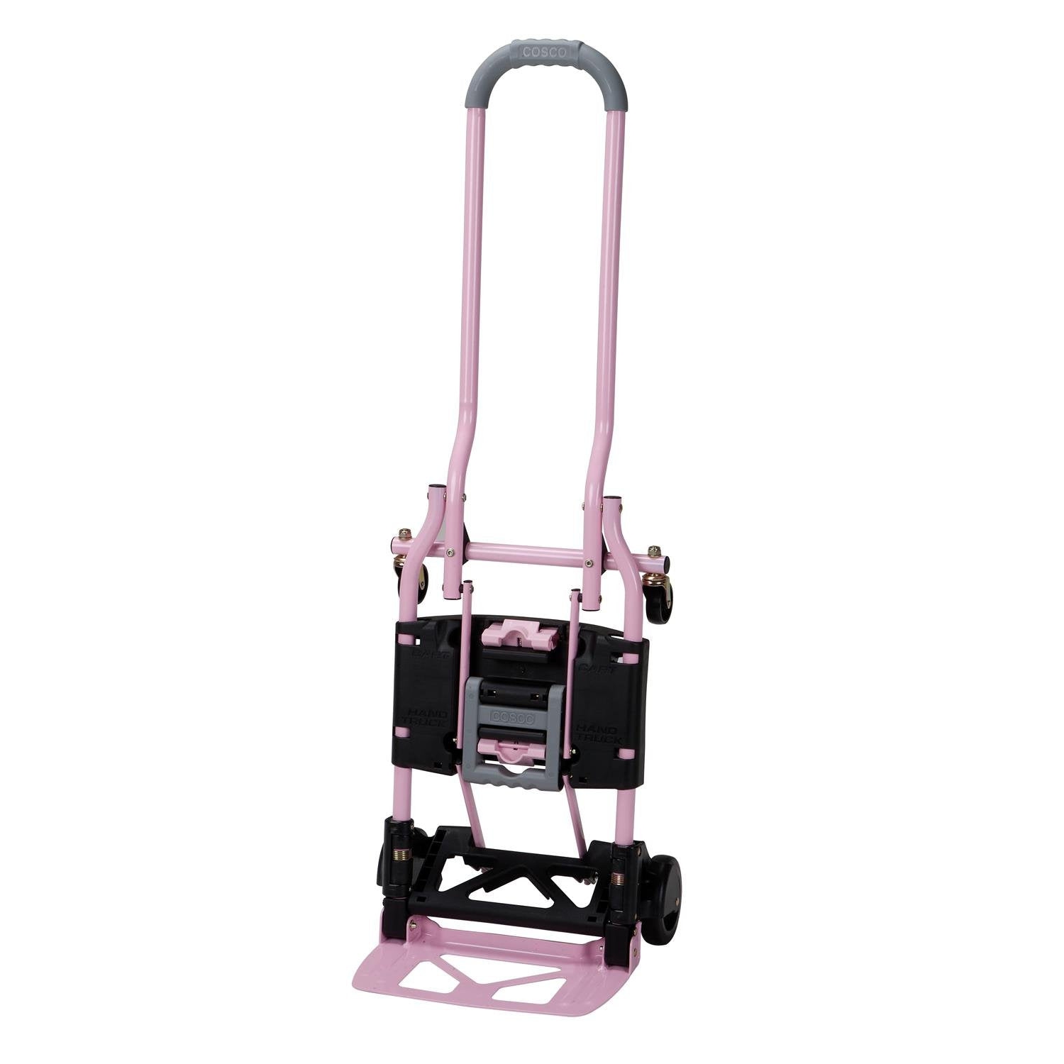 Cosco Shifter 300-Pound Capacity Multi-Position Folding Hand Truck and Cart, Pink