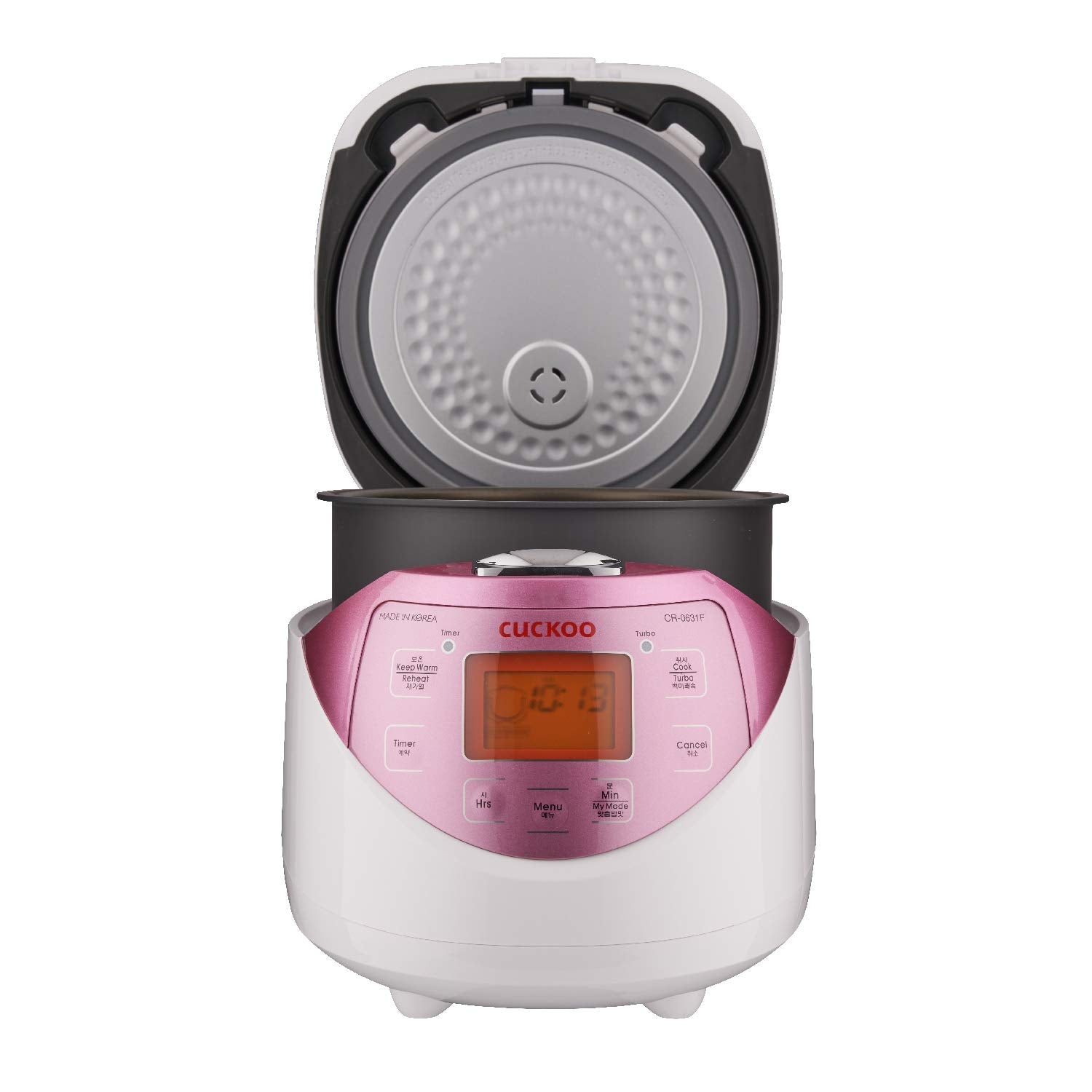 Cuckoo CR-0631F Rice Cooker 6 Cups Uncooked Pink