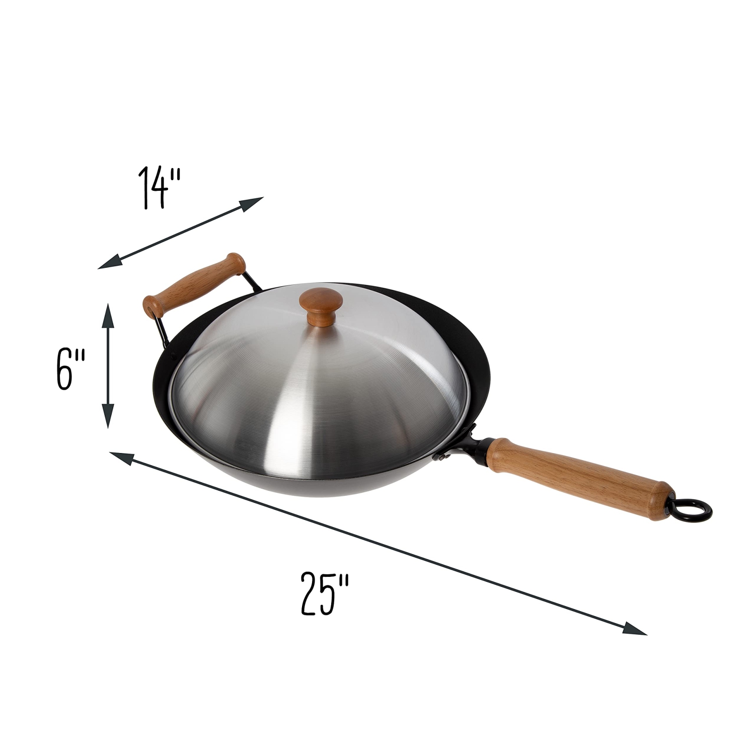 Joyce Chen 22-9938, Pro Chef 14 Inch 10 Piece Excalibur Non-Stick Wok Set