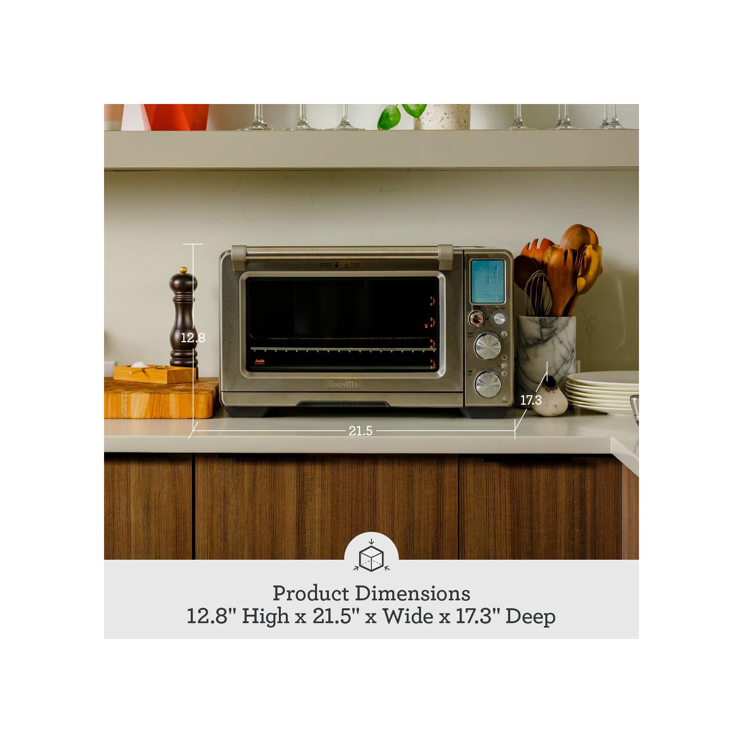 Breville the Joule Oven Air Fryer Pro, BOV950BST, Black Stainless Steel