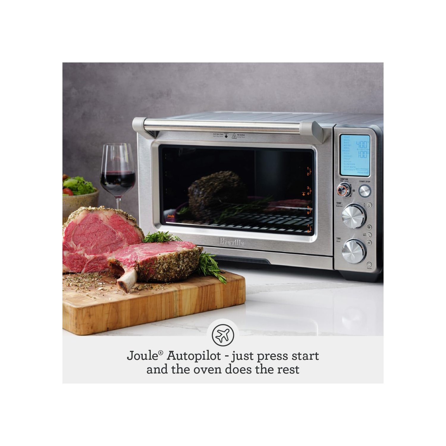 Breville the Joule Oven Air Fryer Pro, BOV950BST, Black Stainless Steel