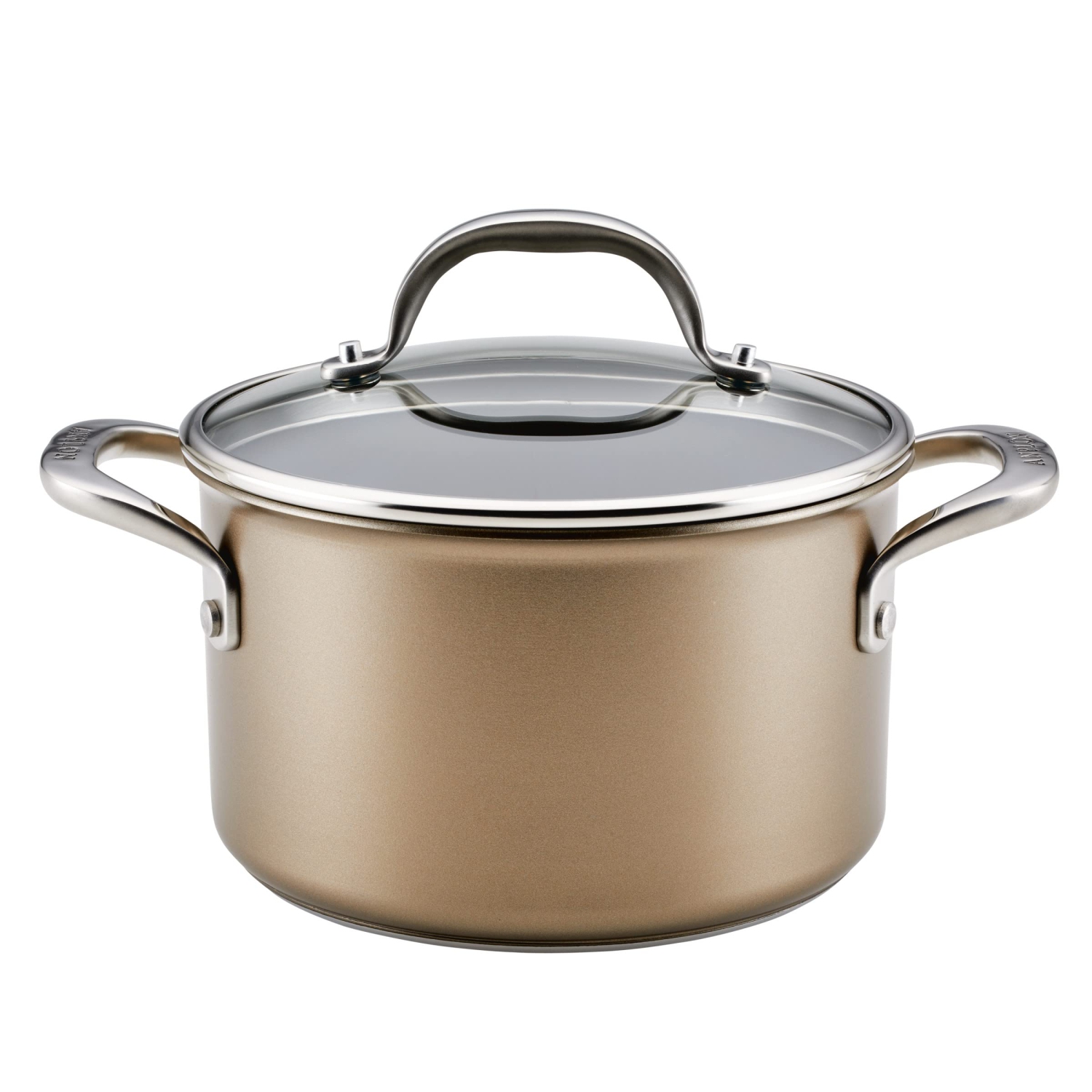 Anolon Ascend - Hard Anodized Nonstick Saucepot with Lid, Induction Cooktop Compatible