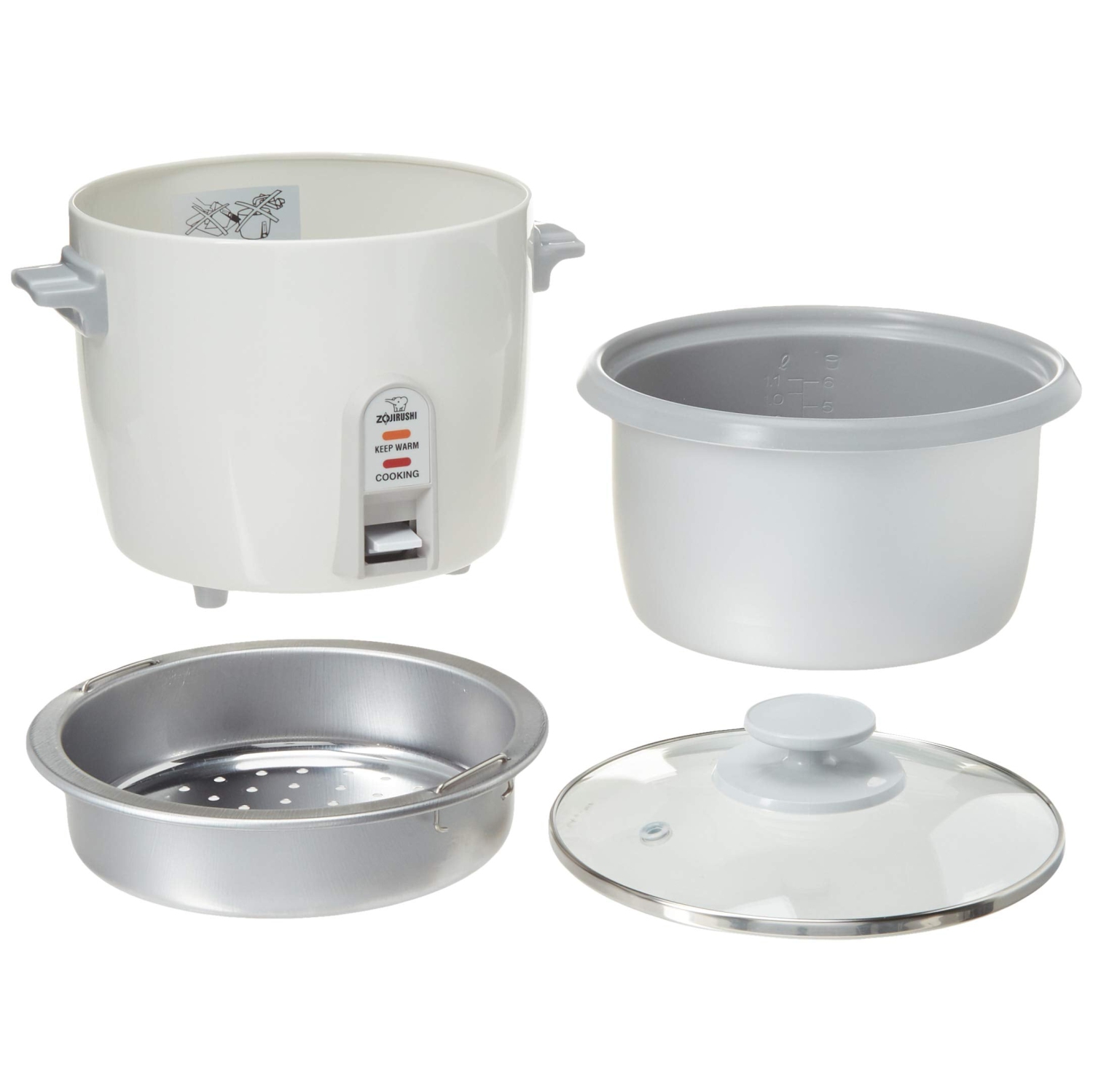 Cuiseur à riz/cuiseur à vapeur et réchaud NHS-10 6 tasses de Zojirushi