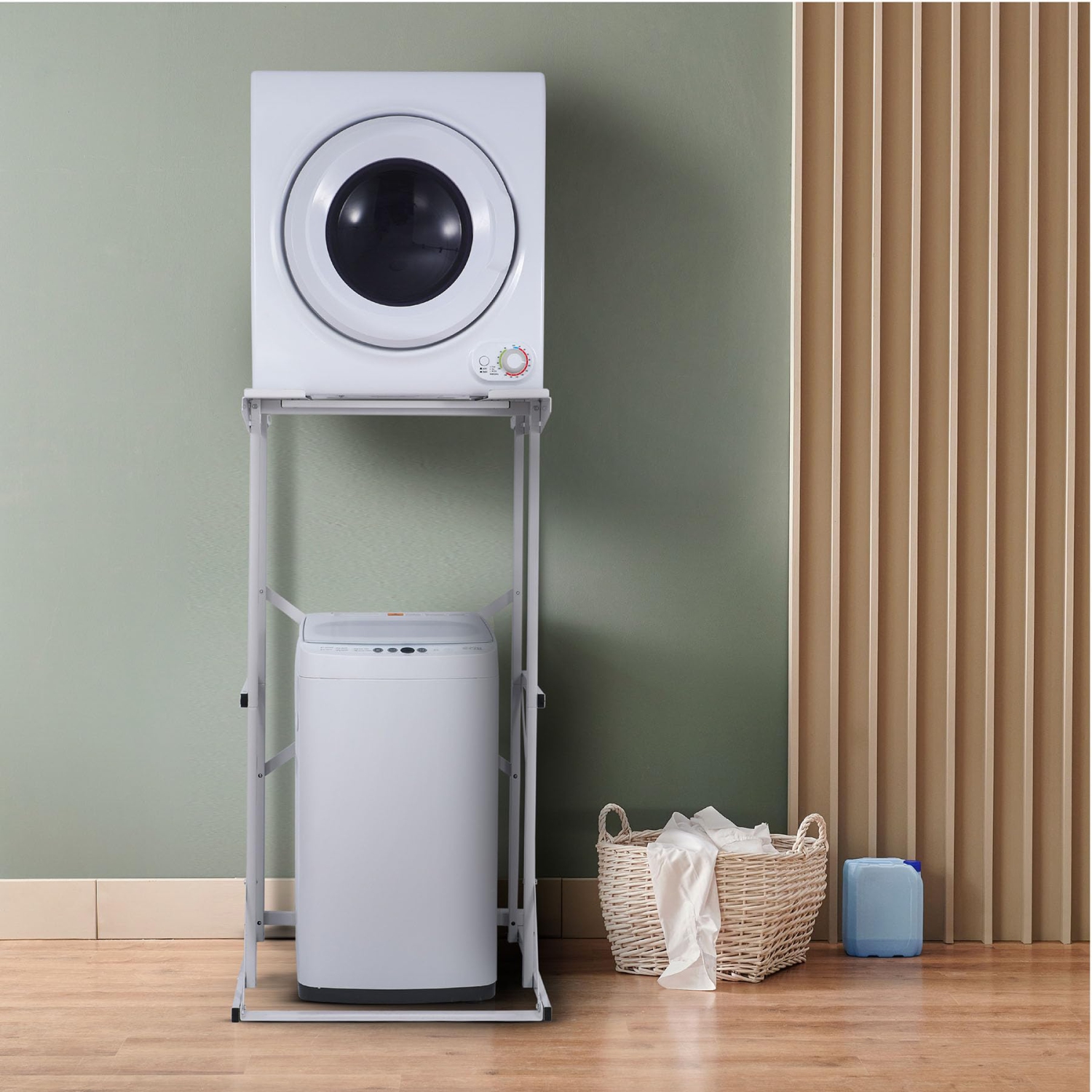 Support empilable pour laveuse BWDS BLACK+Decker, blanc