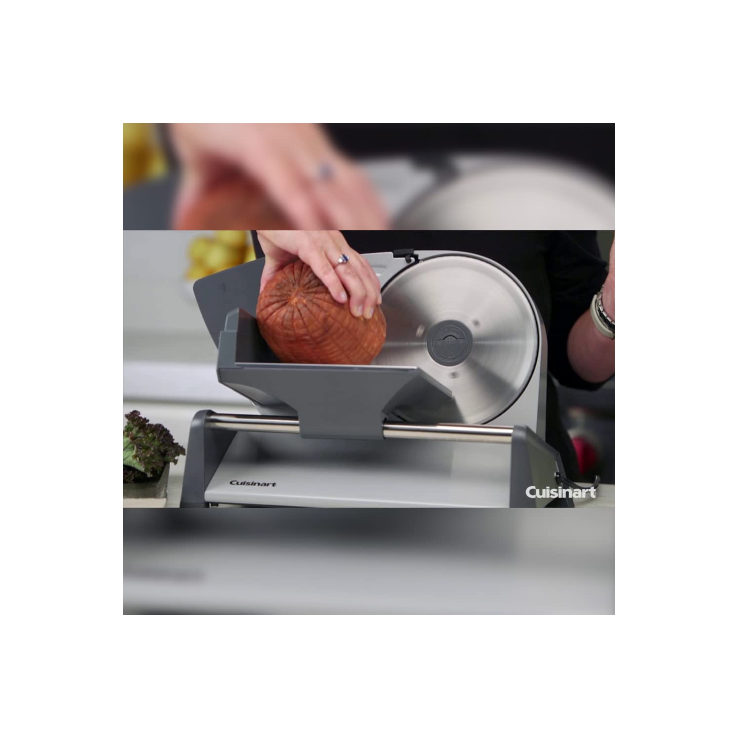 Cuisinart – Trancheuse de cuisine FS-75 Kitchen Pro, gris