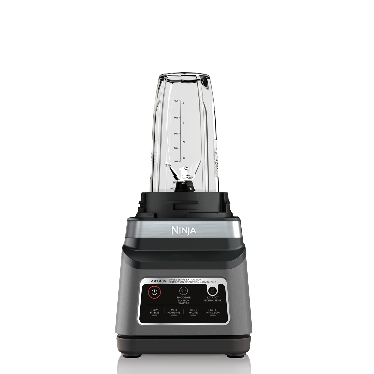 Ninja BN750C Professional Plus Blender DUO with Auto-iQ, 1400-Peak-Watt, Black/Silver