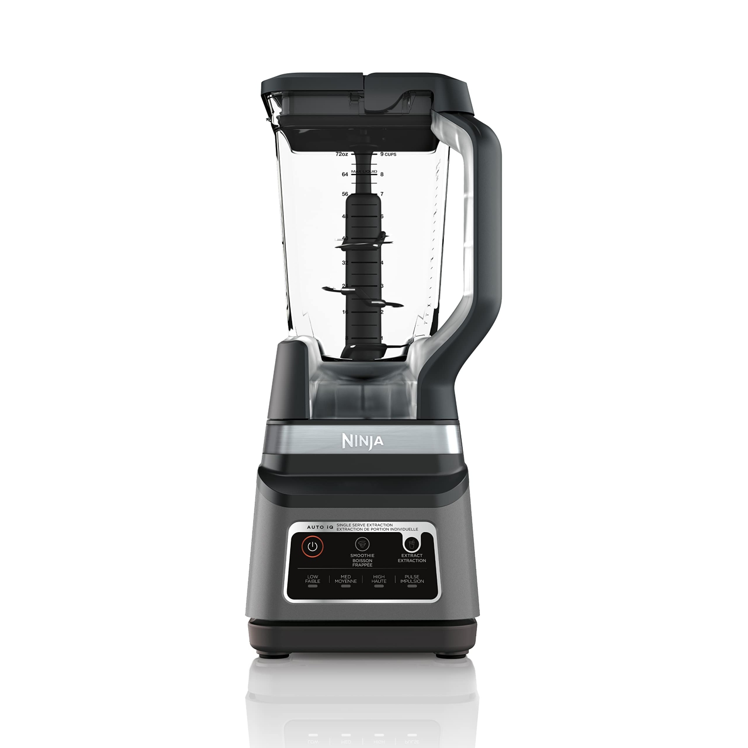 Ninja BN750C Professional Plus Blender DUO with Auto-iQ, 1400-Peak-Watt, Black/Silver