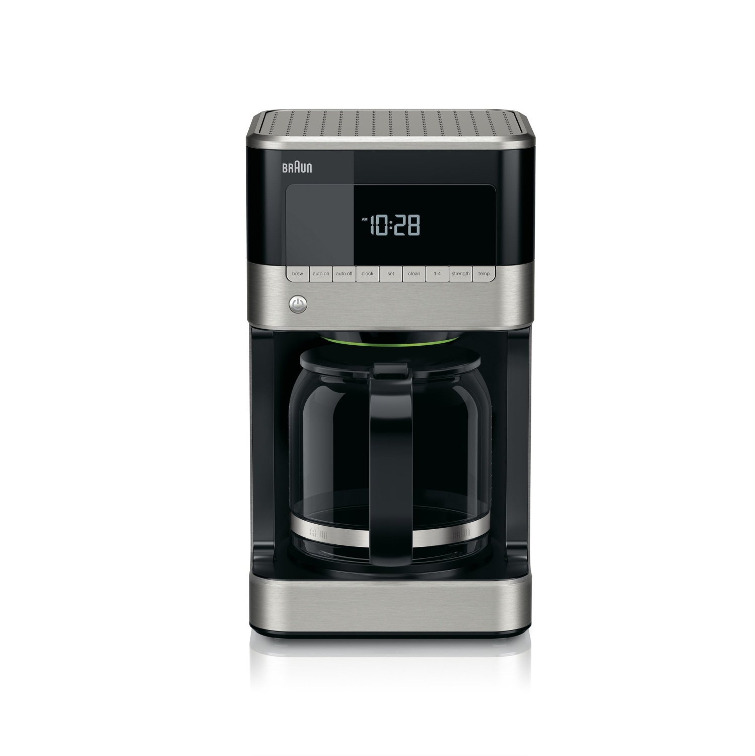 Cafetière à filtre BrewSense de Braun - 12 tasses - KF7150BK, acier inoxydable/noir
