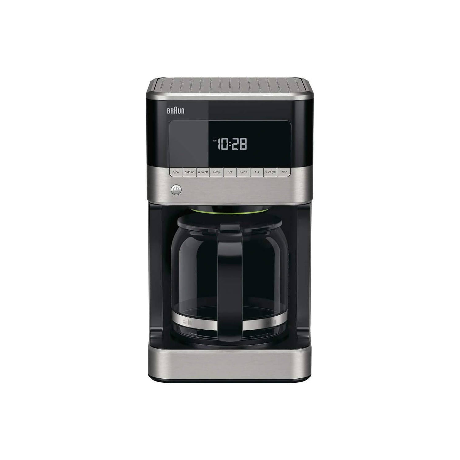 Cafetière à filtre BrewSense de Braun - 12 tasses - KF7150BK, acier inoxydable/noir