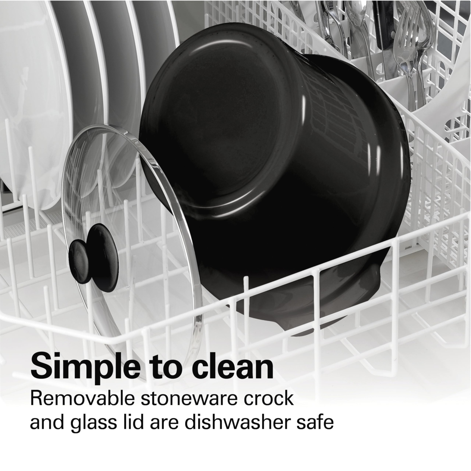 Hamilton-Beach 33184 Quart Slow Cooker, Metallic Red