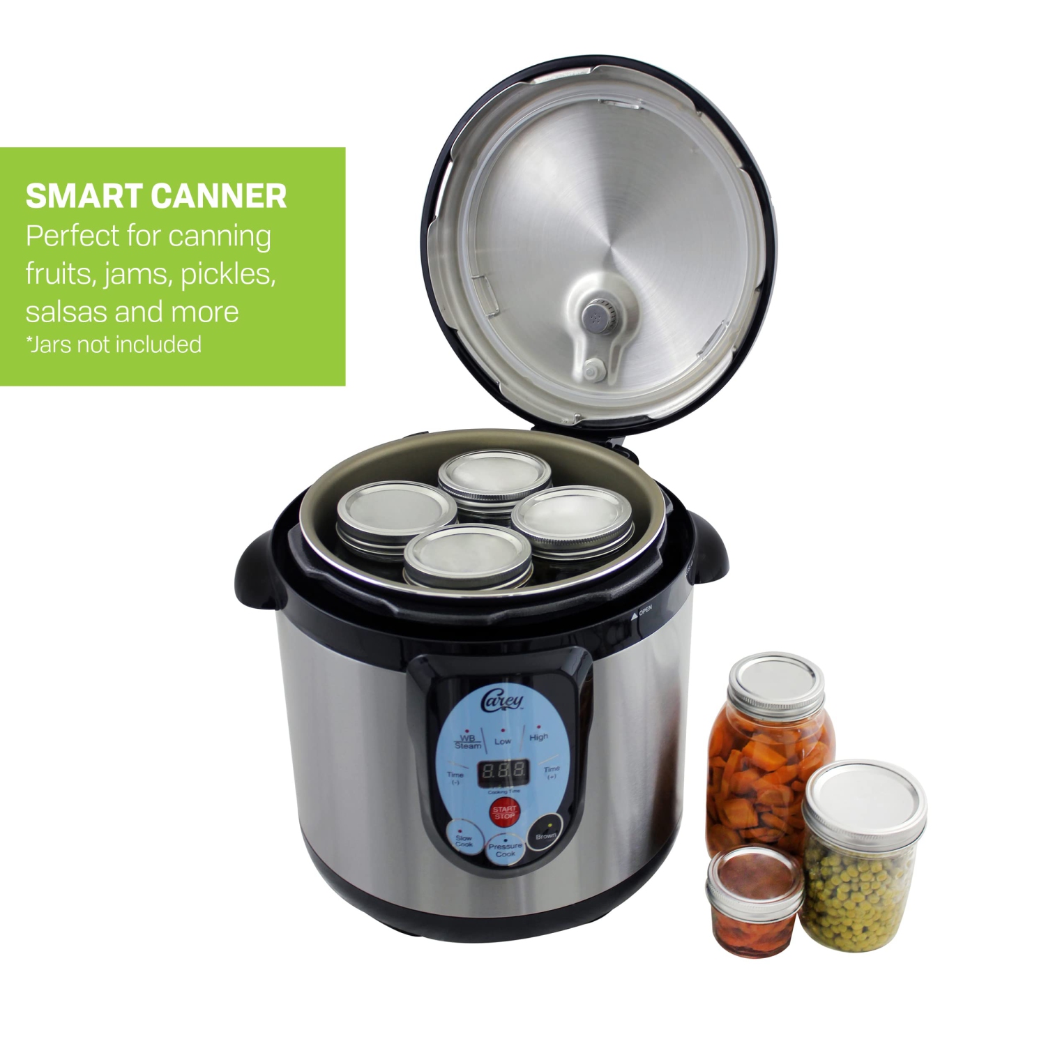 Carey DPC-9SS, Smart Pressure Canner & Cooker, Stainless Steel, 9.5 Quart