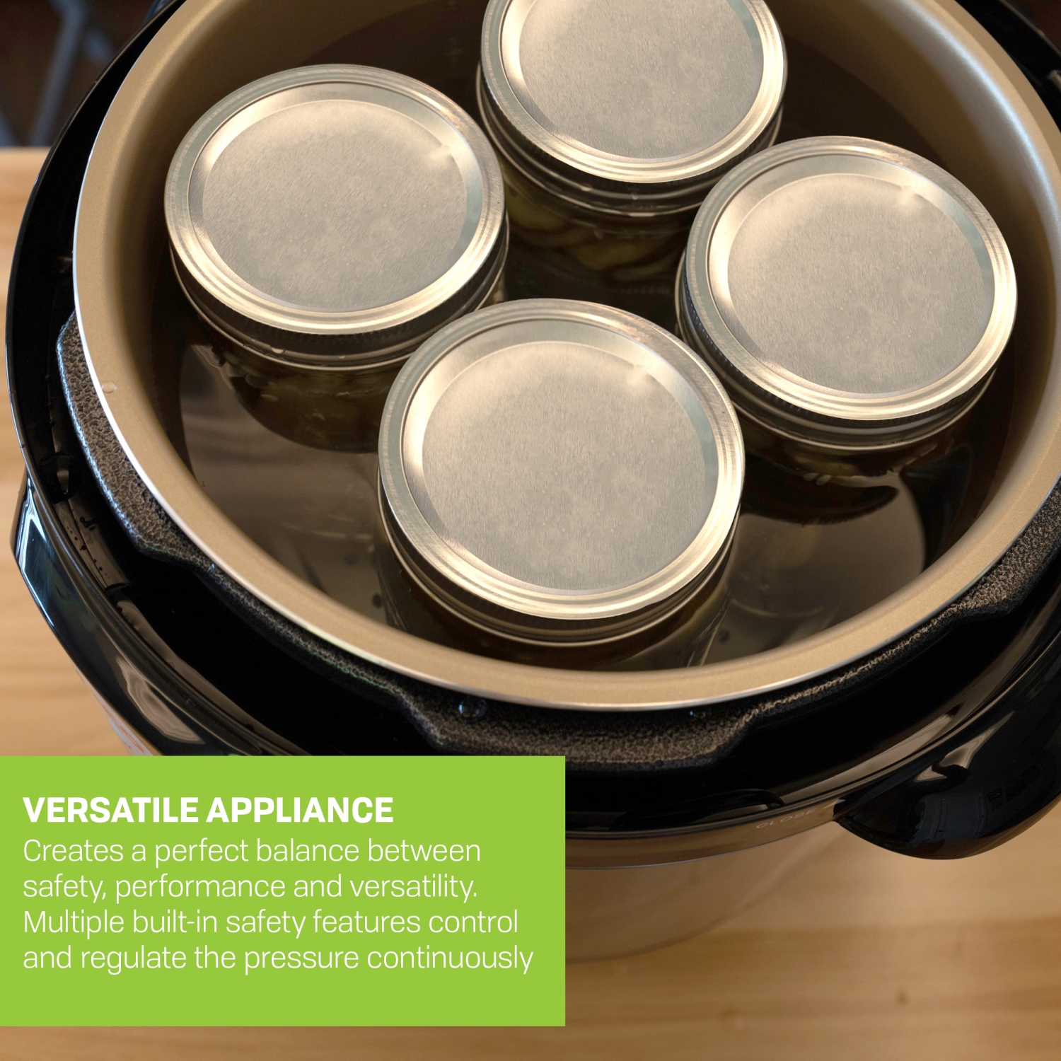 Carey DPC-9SS, Smart Pressure Canner & Cooker, Stainless Steel, 9.5 Quart