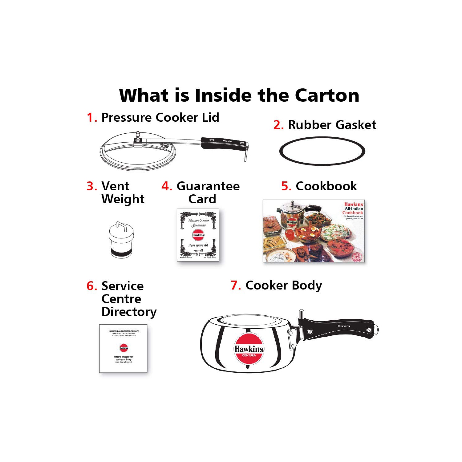 Hawkins HC20 New Contura Cooker 2.0l, Small, Aluminum