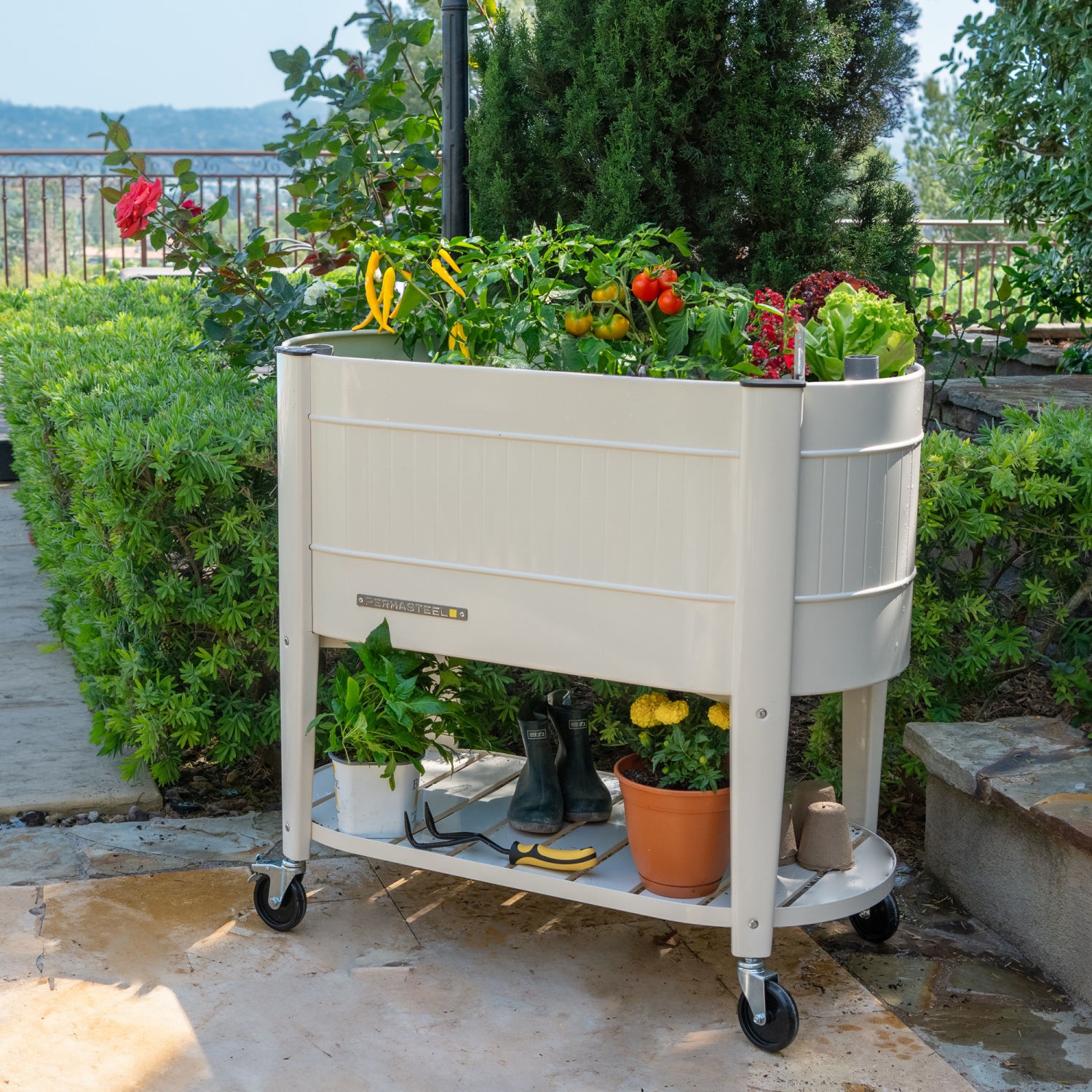 Permasteel - Elevated Garden Bed with EnGrow Technology - IVORY