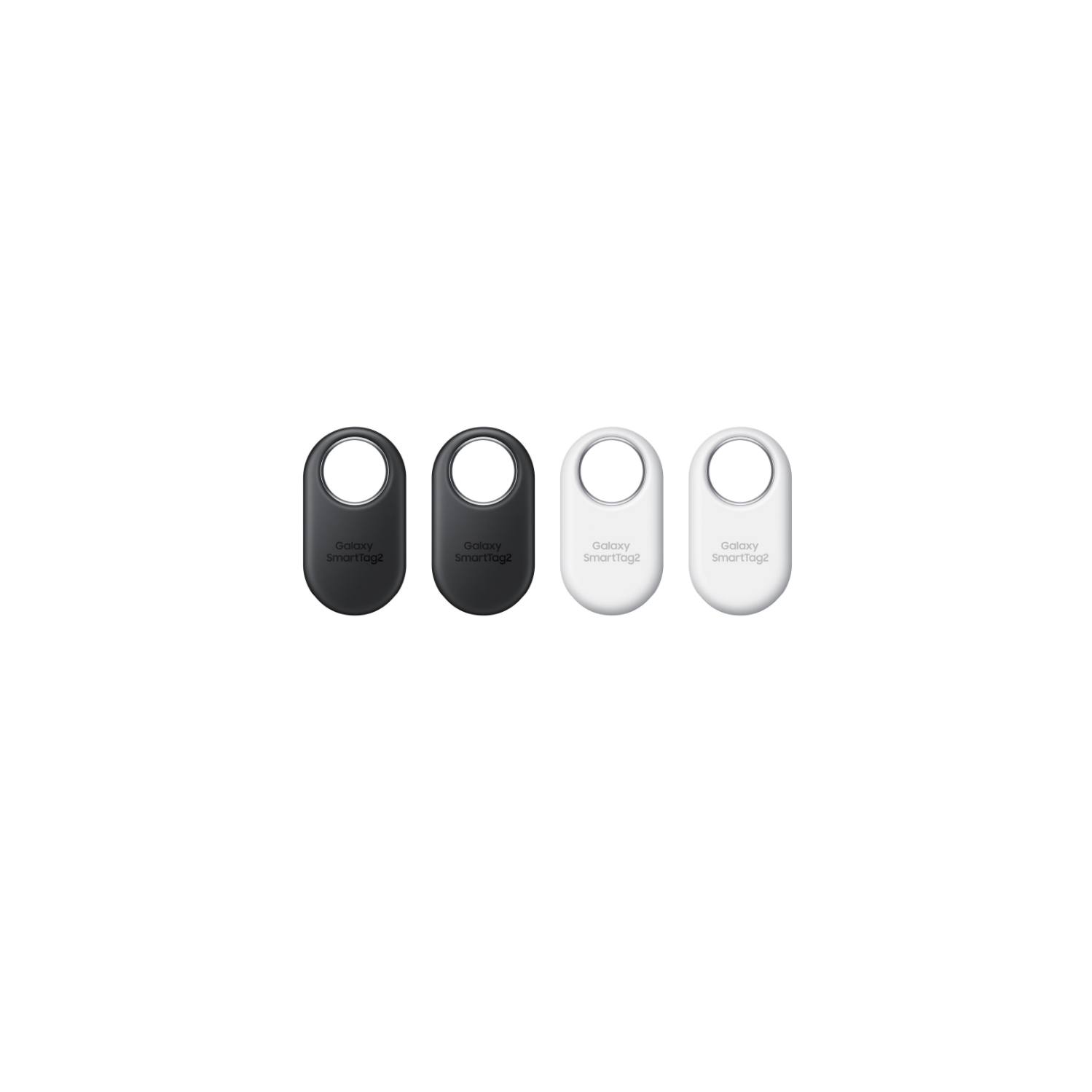 Refurbished ( Good ) Samsung Galaxy SmartTag2 Bluetooth Tracker - 4 Pack - Black/White P/N: EI-T5600KWEGCA