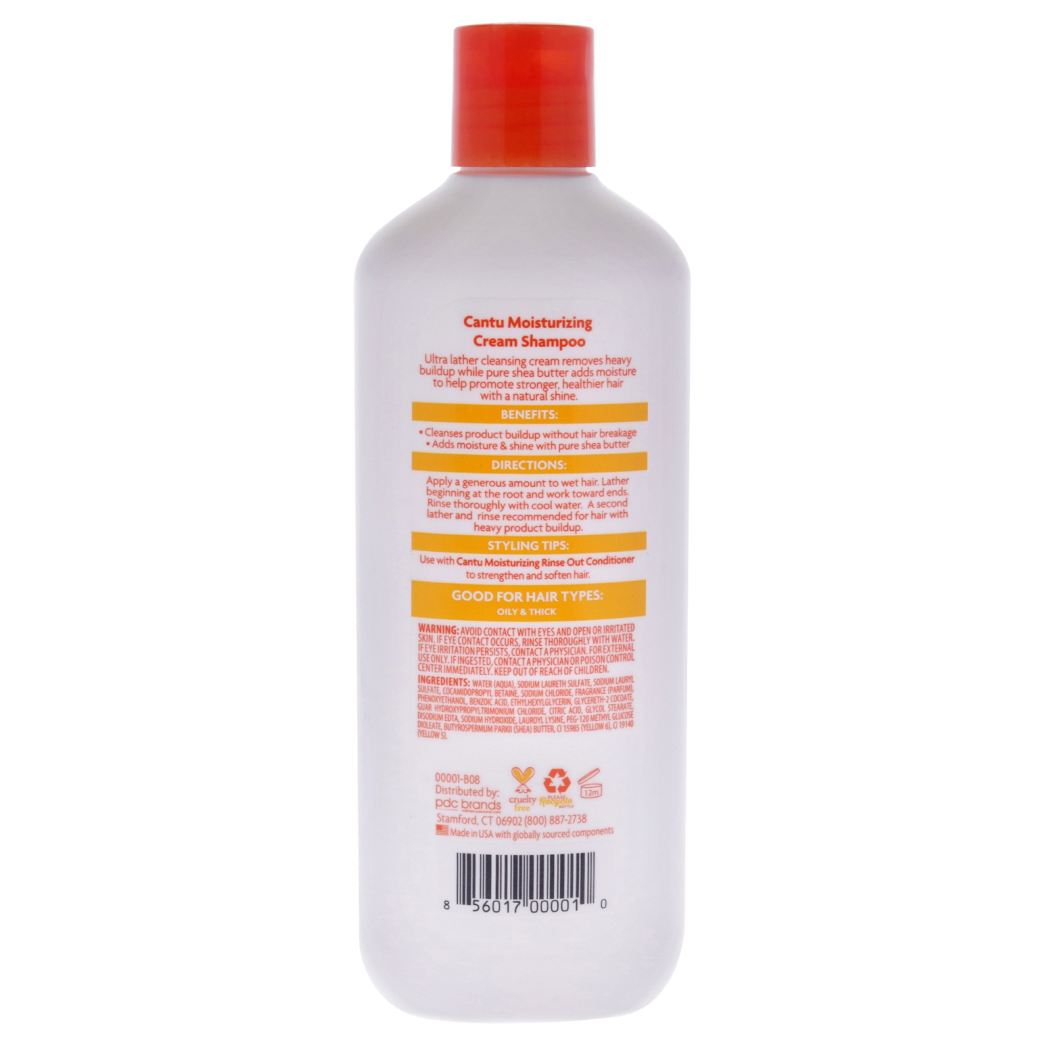 Shea Butter Moisturizing Cream Shea de Cantu pour unisexe - shampooing 13,5&nbsp;oz