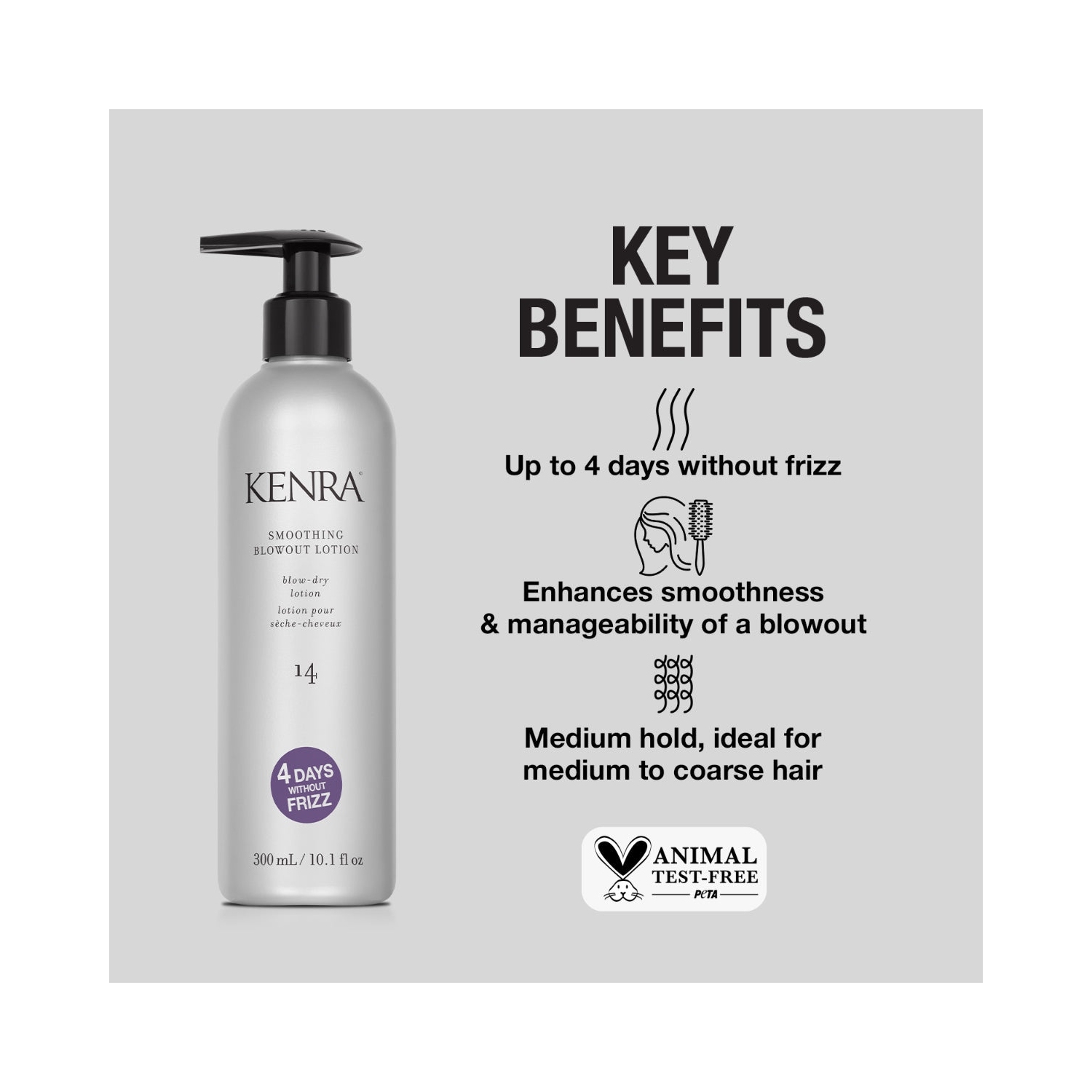 Lotion lissante Kenra, 14 ml, 10,1&nbsp;oz