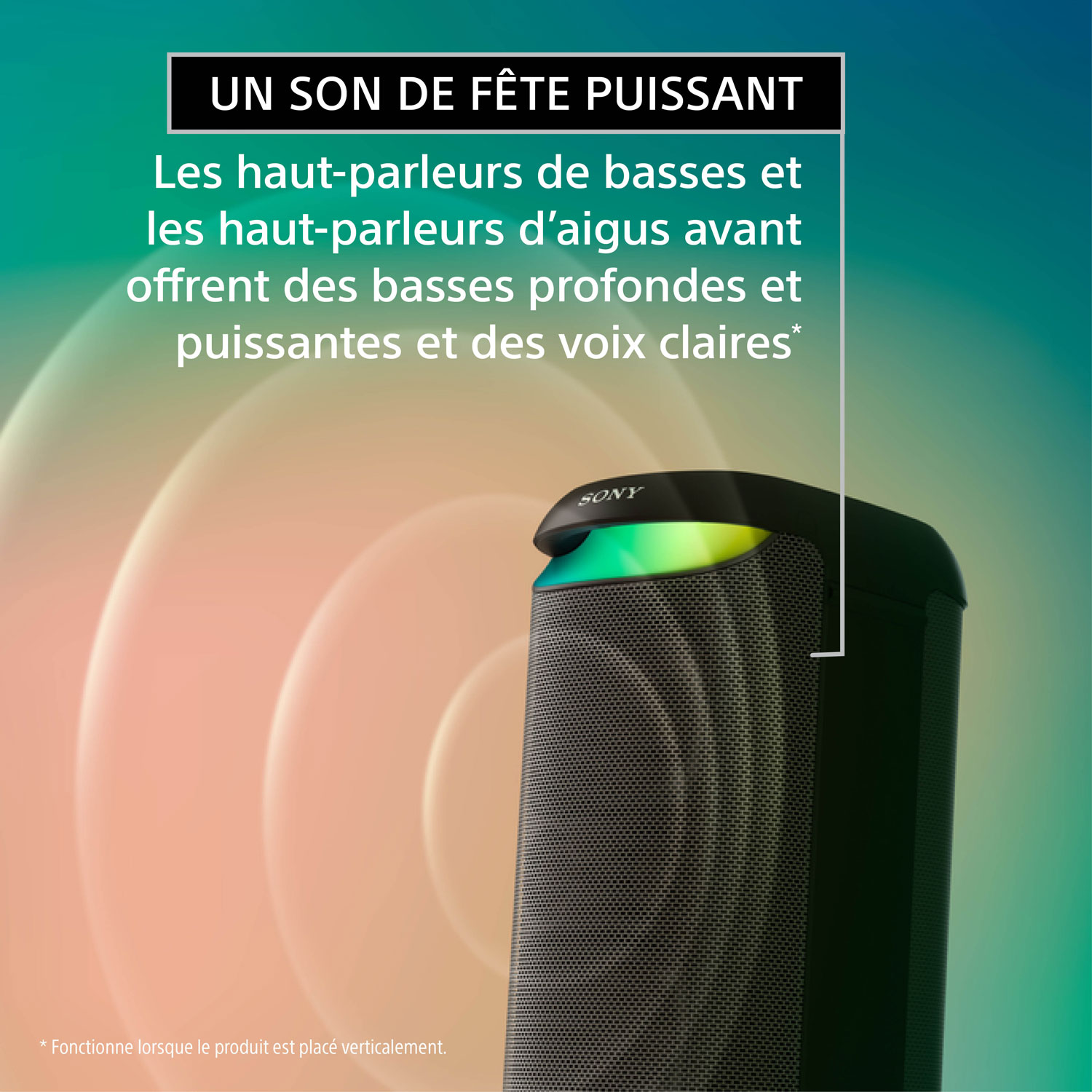 Sony SRS-XV500 Bluetooth Wireless Party Speaker - Black