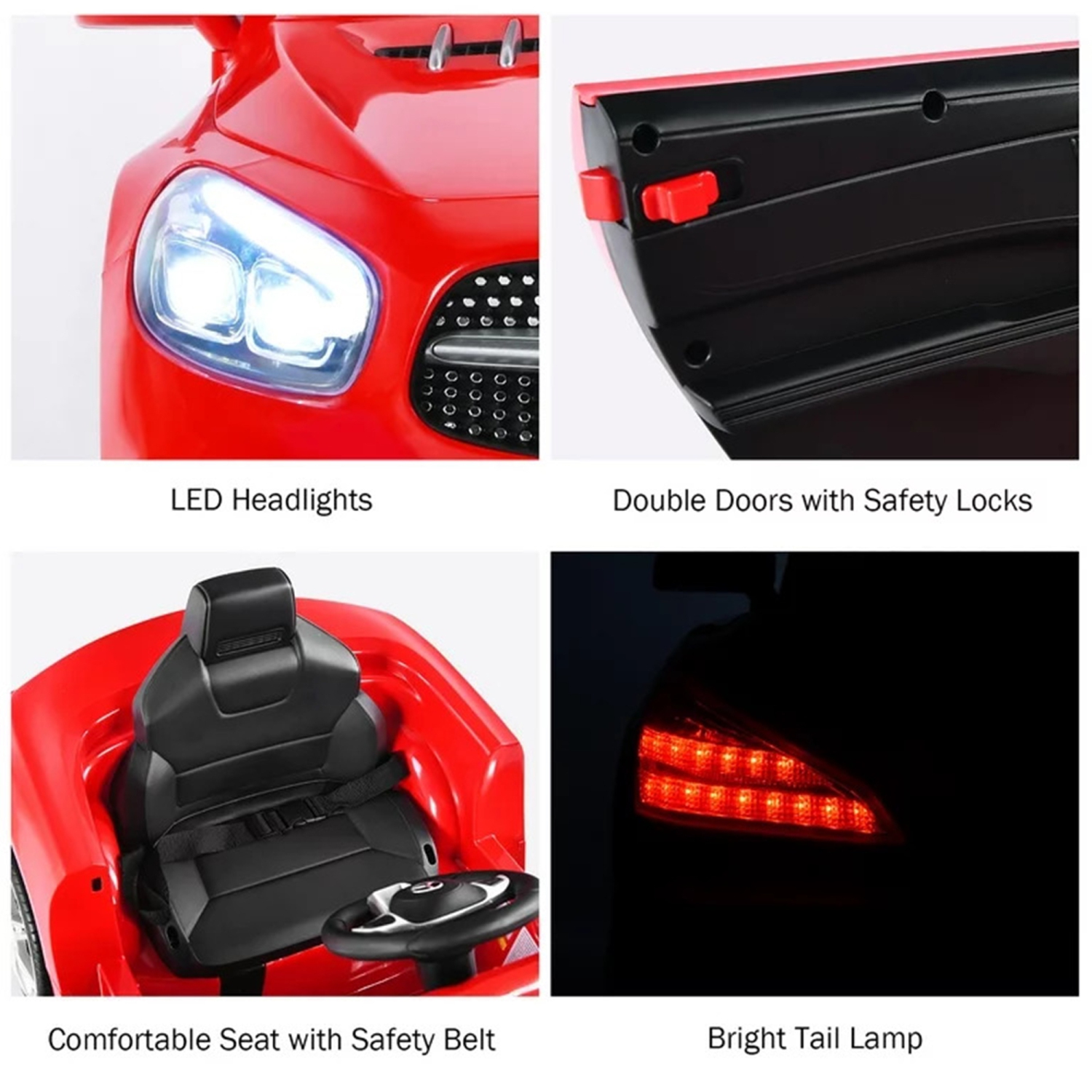 Zoom Buggeez Licensed Mercedes-Benz SL500 UENJOY S301 12V Kids Ride On Car