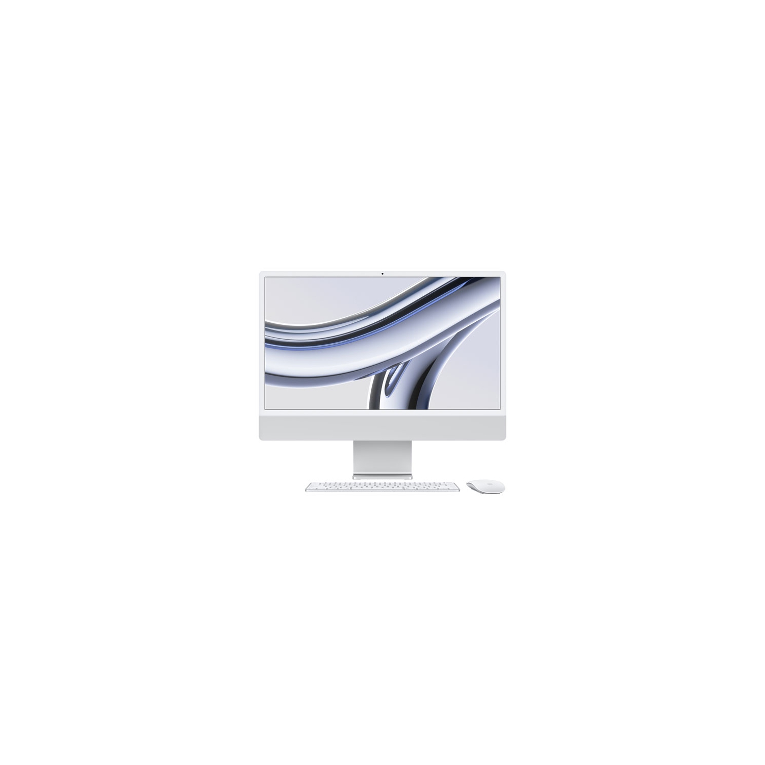 Refurbished - Apple iMac 24" (Fall 2023) - Silver (Apple M3 Chip / 10-Core GPU / 512GB SSD / 8GB RAM) - French