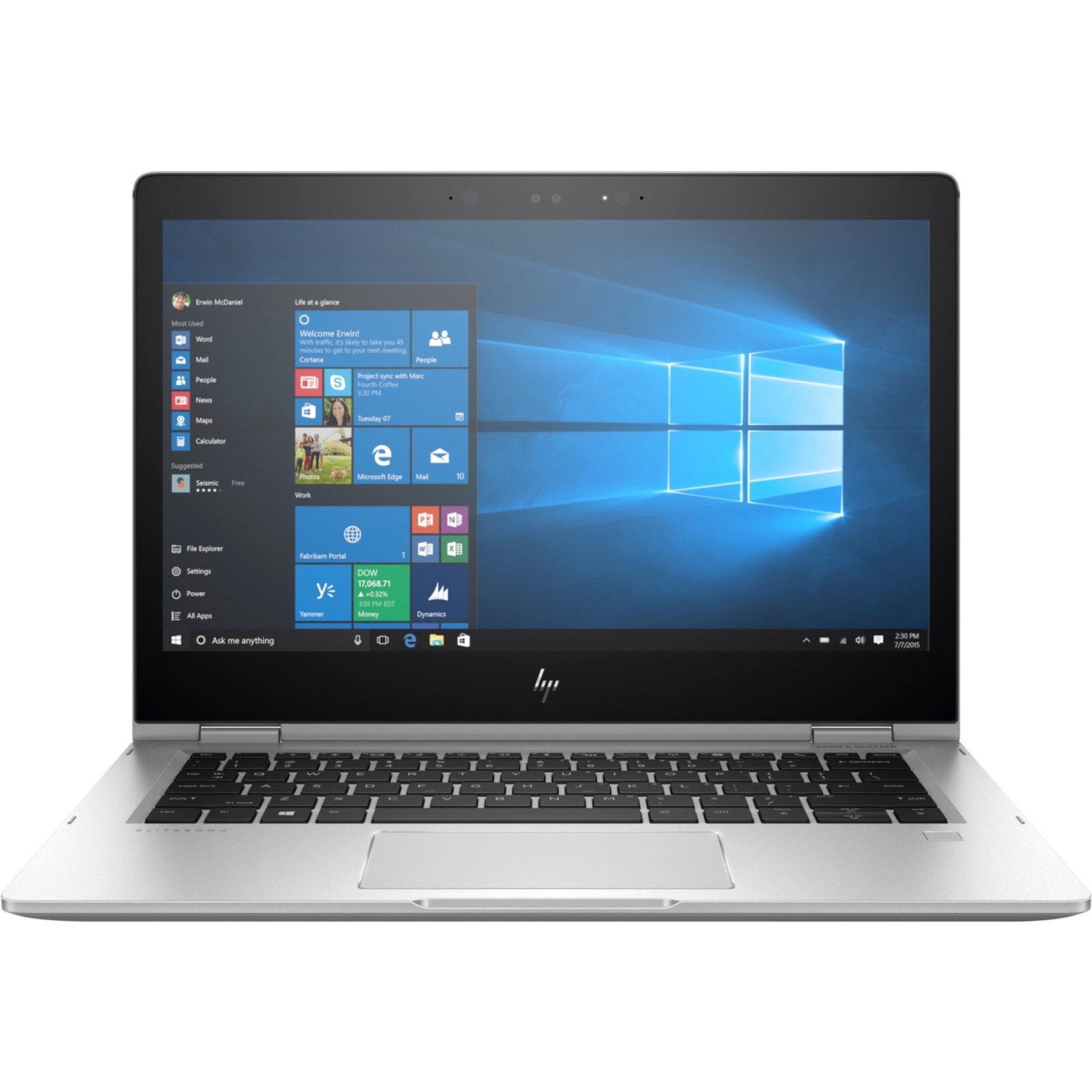 Refurbished (Excellent) - HP EliteBook x360 1030 G2 13.3" Touchscreen 2 in 1 Notebook Intel i5-7300U 16 GB DDR4 512 GB NVMe Windows 10 Pro 64-Bit