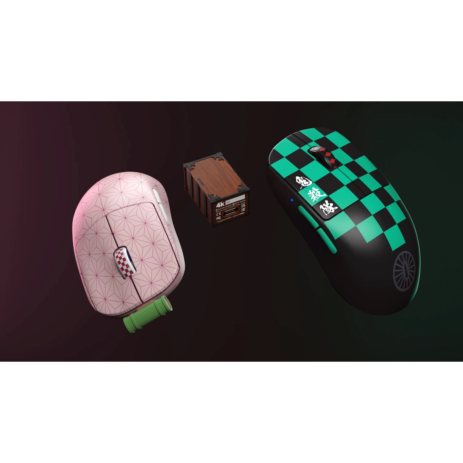 Pulsar X2 V2 Demon Slayer Wireless Gaming Mouse - Ultra-Lightweight 54g PAW3395 26K DPI Sensor Optical Switches Symmetrical Design Lag-Free 2.4GHz,