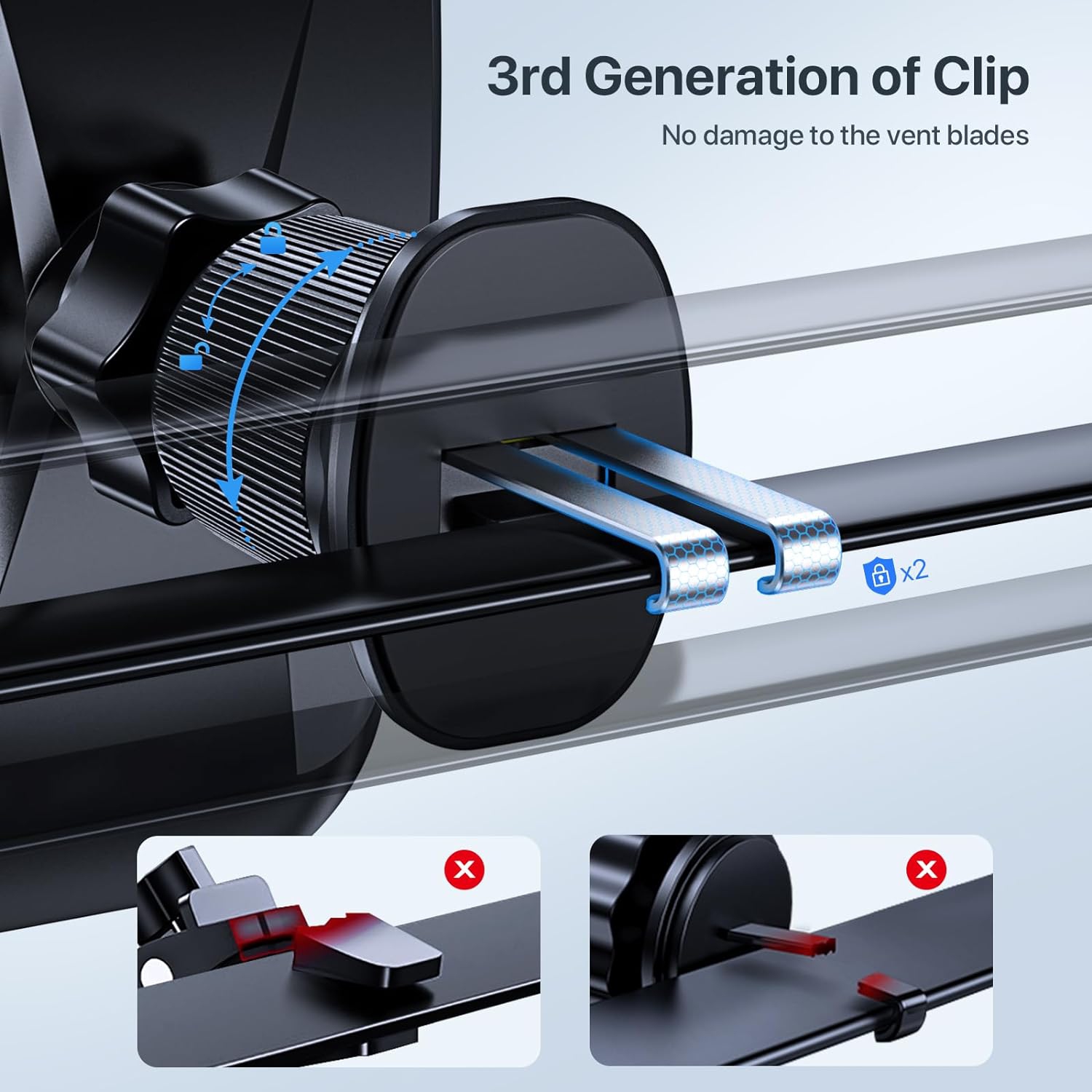 Miracase Car Phone Mount,Hands Free Cell Phone Holder Compatible With All Mobile Phones,Long Arm Universal Phone Holder For Car Dashboard Windshield