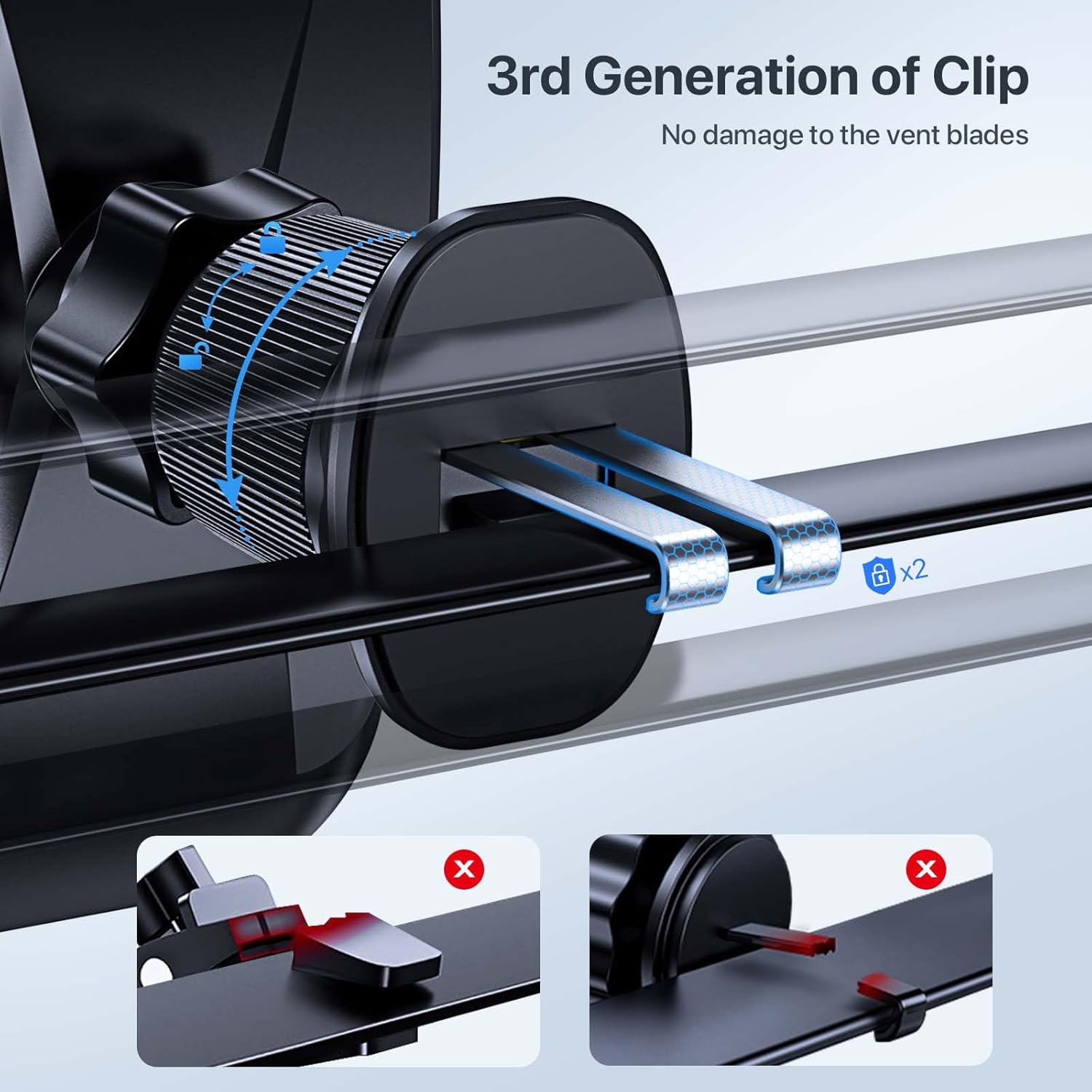 Miracase Car Phone Mount, Hands Free Cell Phone Holder Compatible With All Mobile Phones,Long Arm Universal Phone Holder For Car Dashboard Windshield