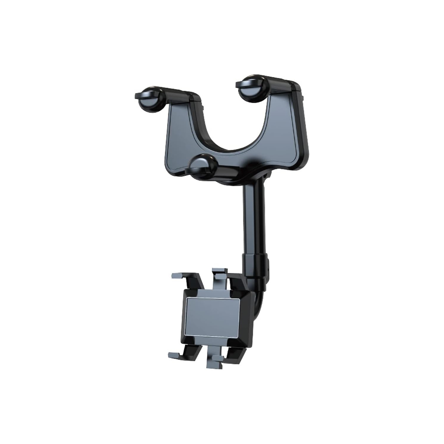 Support de téléphone d'auto à bras d'extension pivotant sur 360°, support réglable multifonction pour tous les téléphones mobiles, pince de trépied