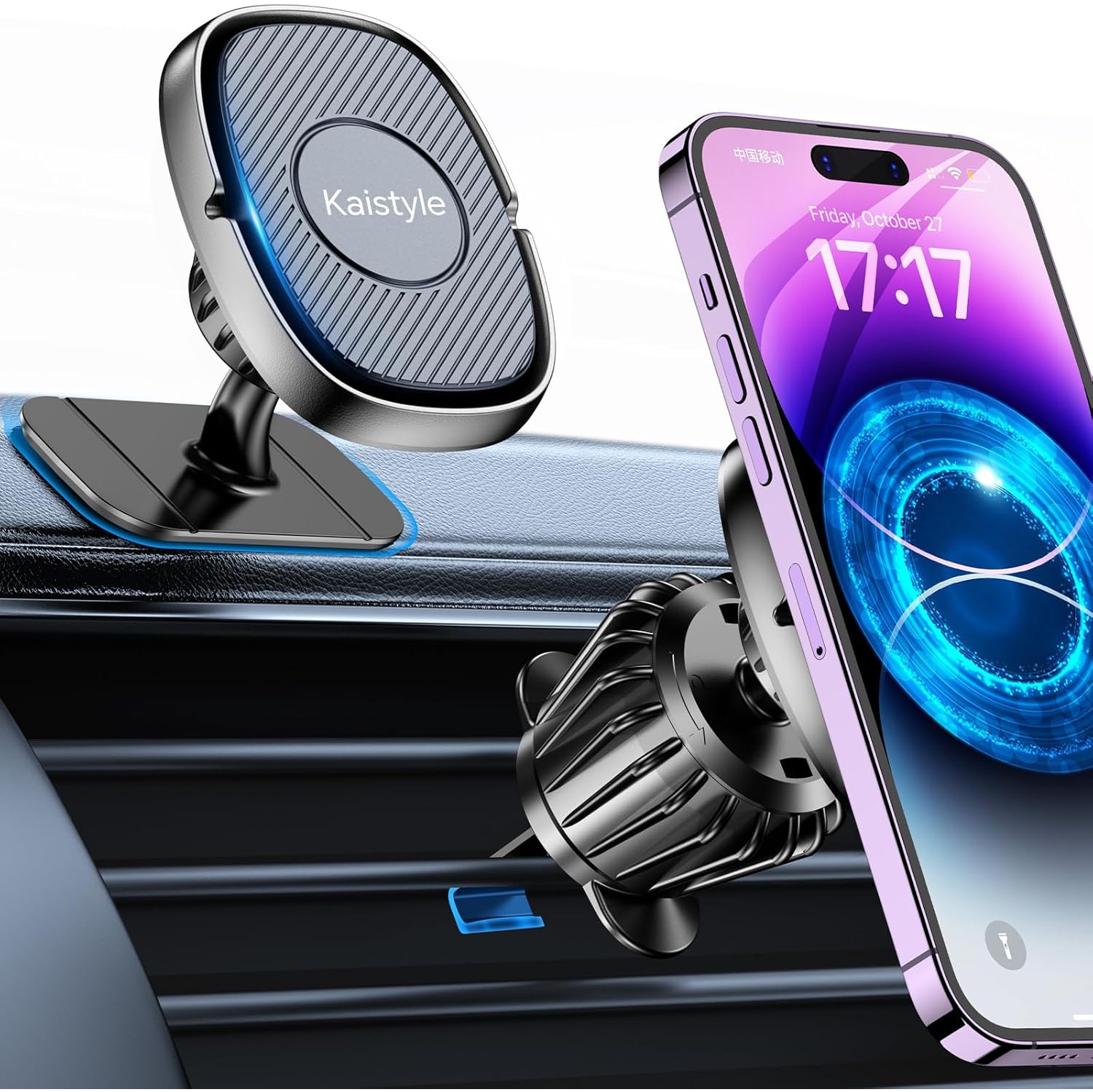 Magnetic Phone Holder for Car iPhone Magnetic car Mount for Cell Phone Phone Holders for Car Magnetic Phone Mount Holder for All Tablet & Smartphones