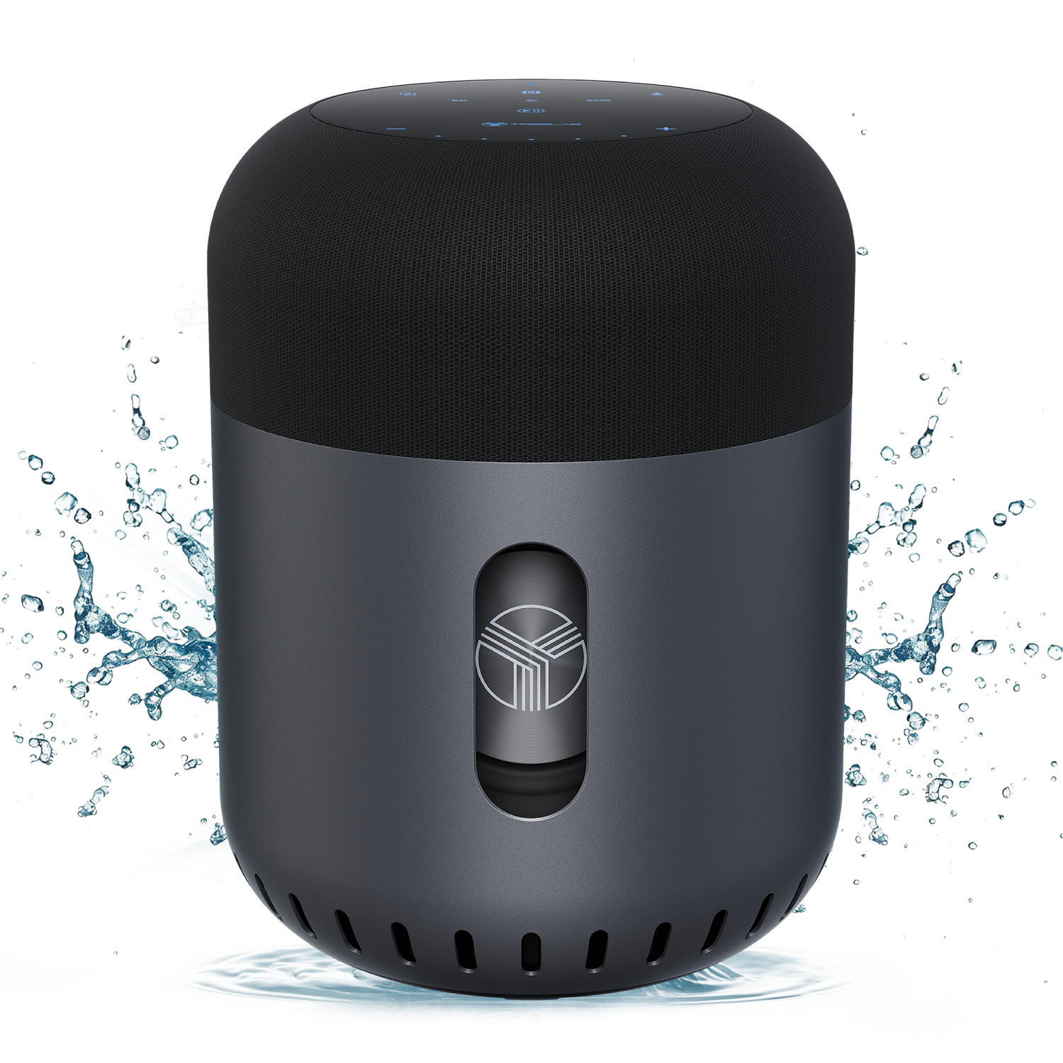 TREBLAB HD-360 Pro, High-Performance Wireless Speaker with 5 Dynamic Drivers, 8 Bass Radiators and Subwoofer, Powerful 360° Surround Sound, Metal