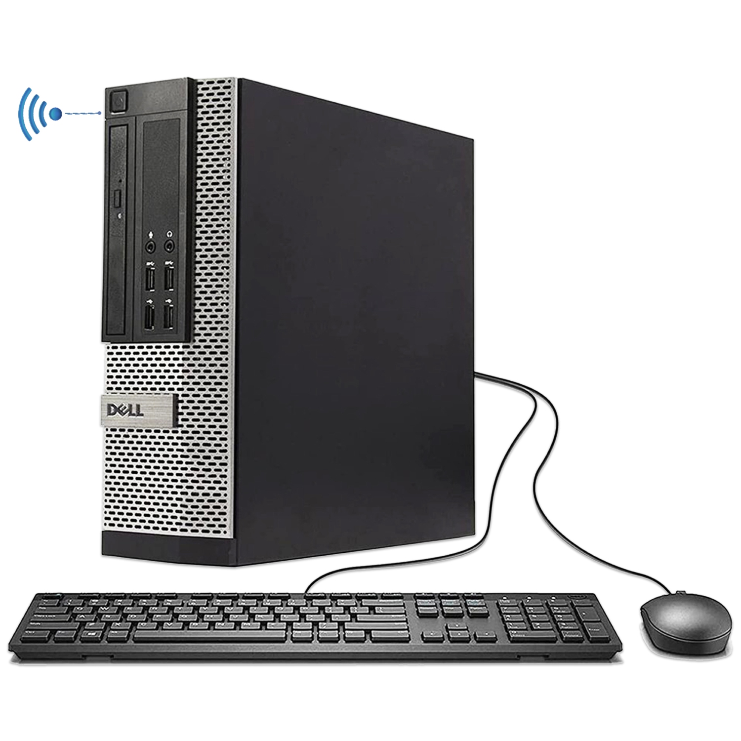 Refurbished (Good) - Dell Desktop PC 7020 SFF Mini Computer | Intel Core i5 | 16GB RAM | 256GB SSD | AC7260 Built-in WiFi 5 | Bluetooth Adapter | Windows 10 Pro | DVD-RW