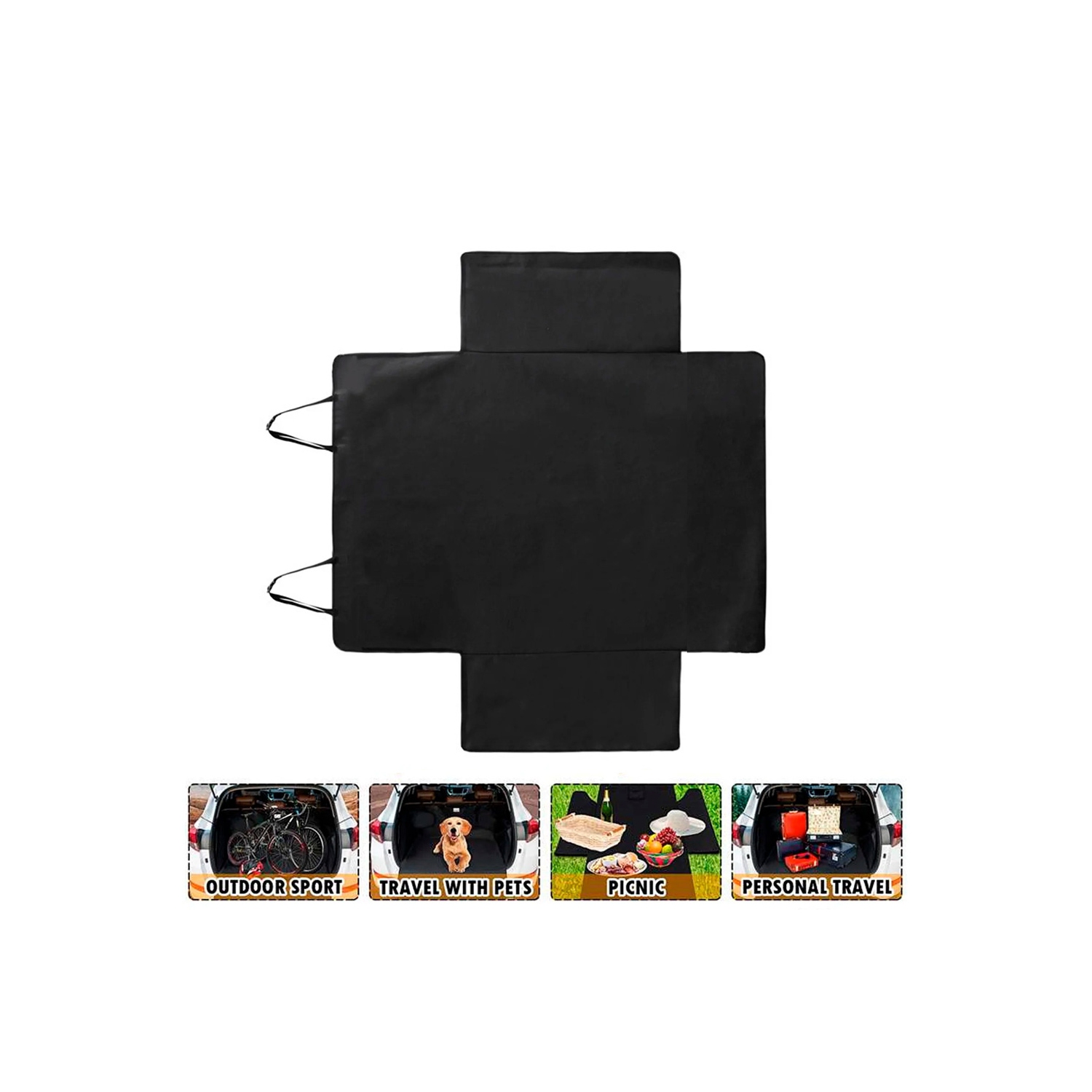 Tapis de coffre pour voiture pour chien de compagnie d'axGear couvre-siège étanche universel