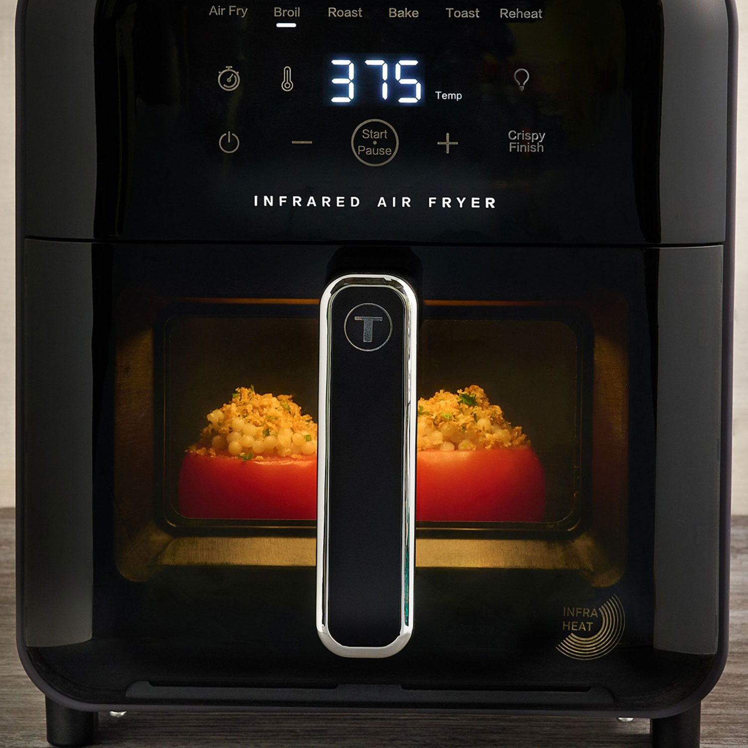 Friteuse à air chaud infrarouge 7-en-1 Infra-heat de T-Fal - 6 l/6,3 pte - Graphite