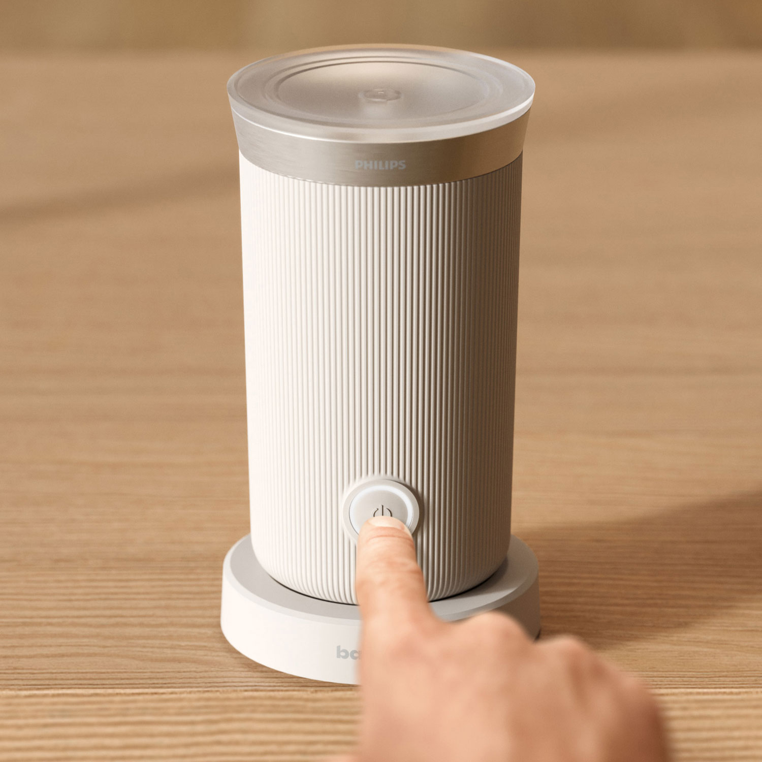 Philips Baristina Milk Frother - Milky White