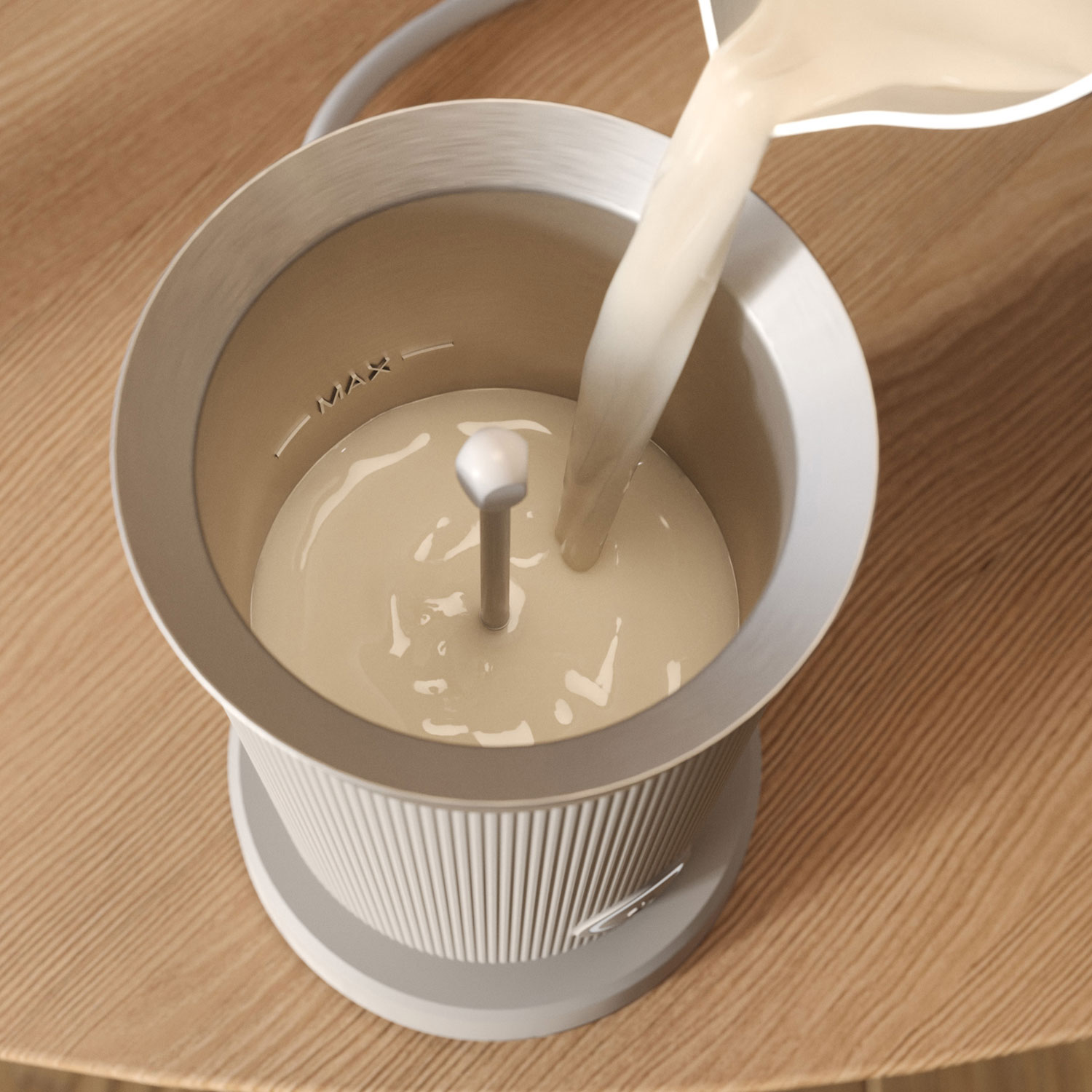 Philips Baristina Milk Frother - Milky White