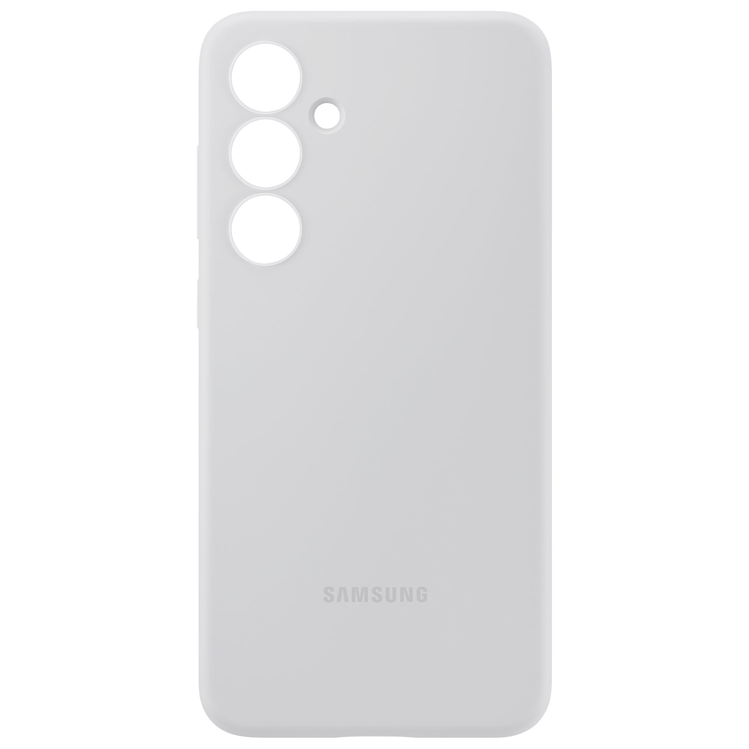 Samsung Silicone Fitted Soft Shell Case for Galaxy S24 FE - Grey
